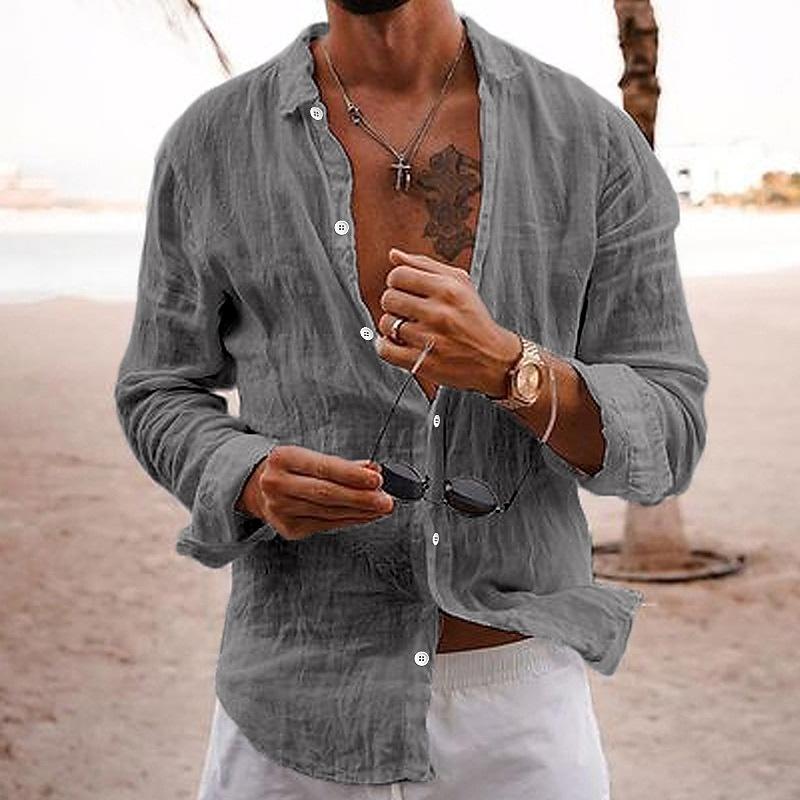 Men's Casual Summer Shirt | Long Sleeve
