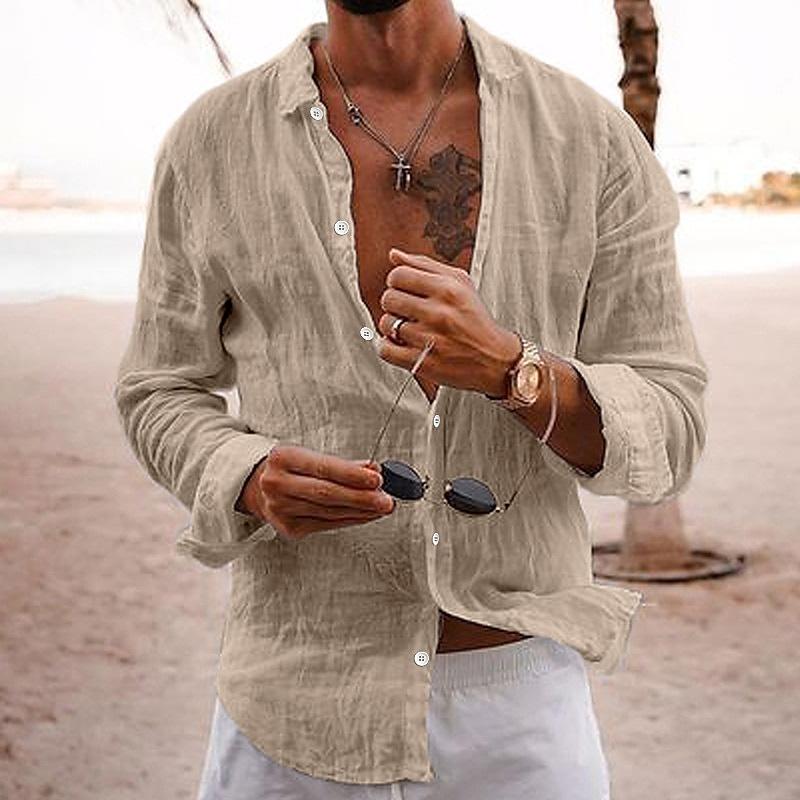 Men's Casual Summer Shirt | Long Sleeve