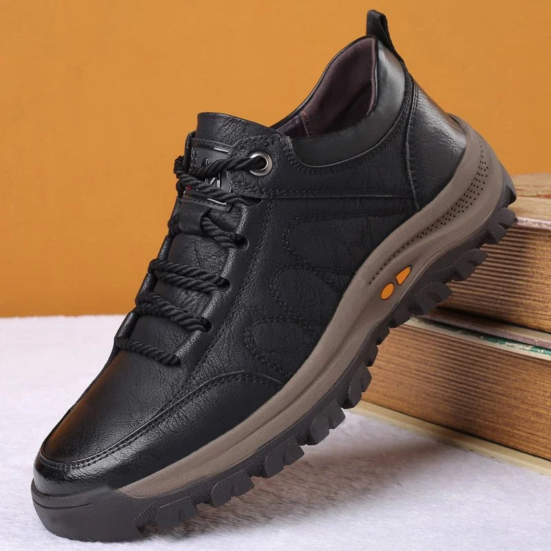 Men's Casual Slip-On Shoes Round Toe Loafer Style Smart-Casual Office Everyday Versatile Walking Leather-Look Footwear