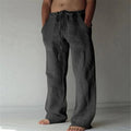 Men's Casual Trousers Straight Fit Flat-Front Tapered Smart-Casual Office Everyday Tailored Versatile Relaxed Thane