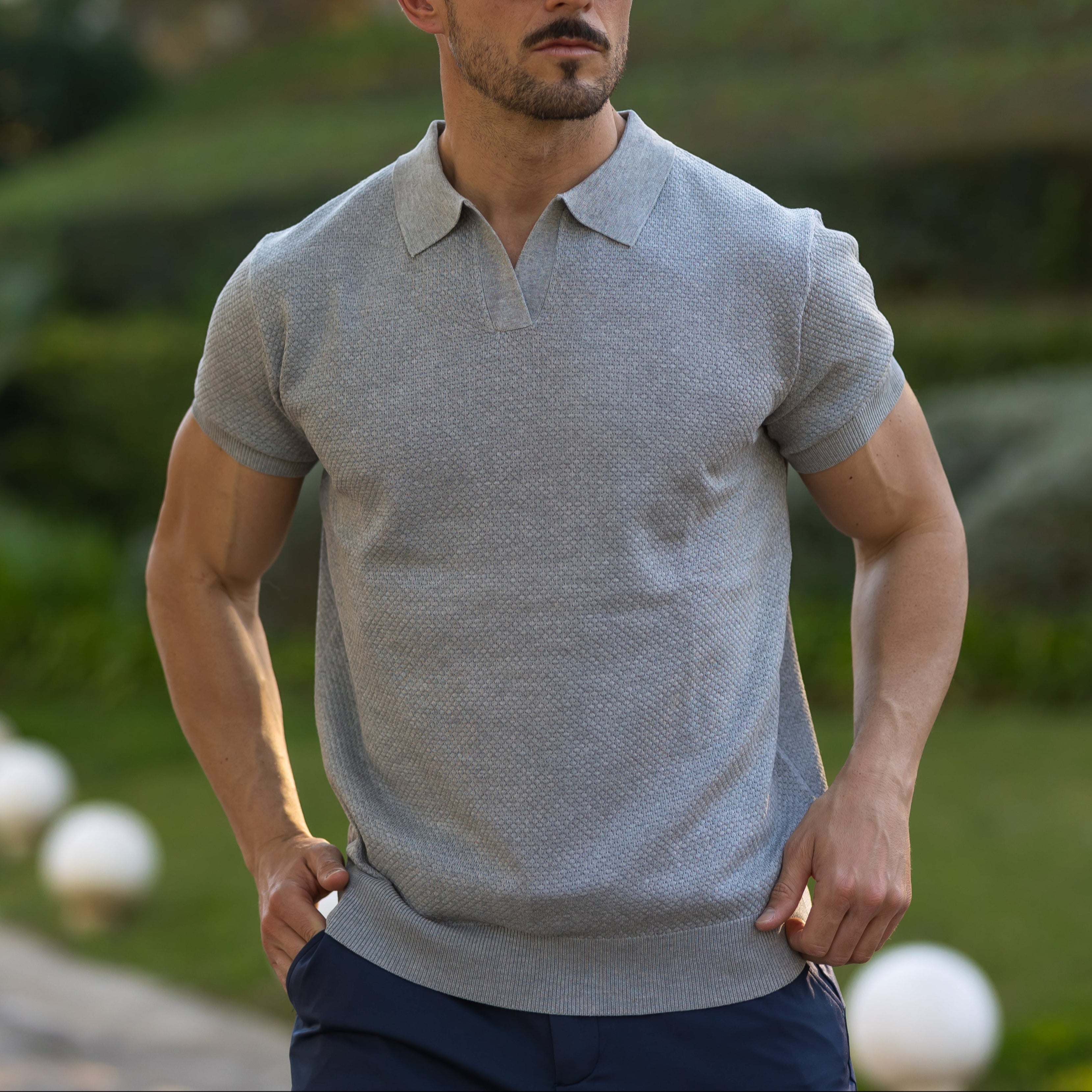 Men's Stylish Mesh Polo | Casual
