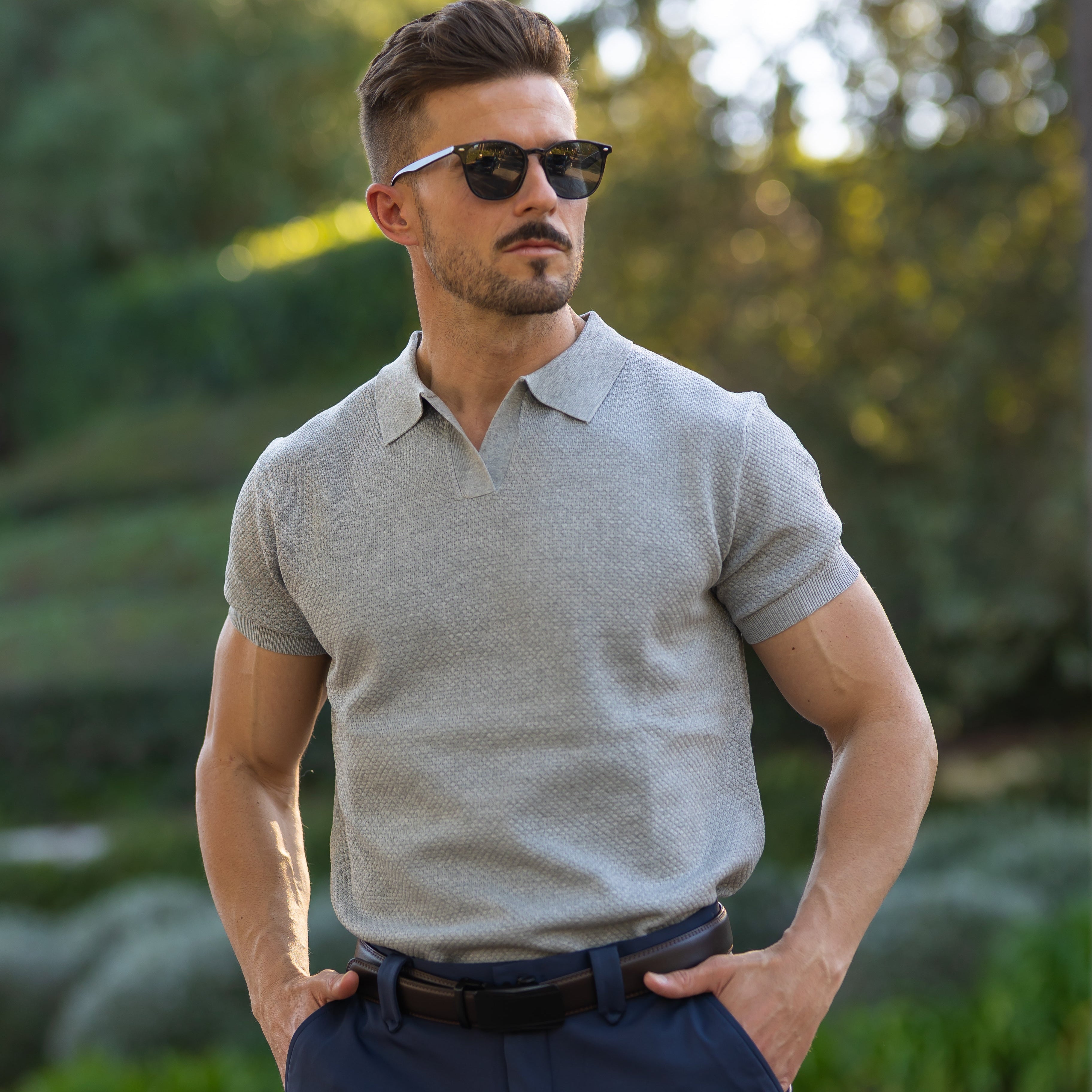 Men's Stylish Mesh Polo | Casual