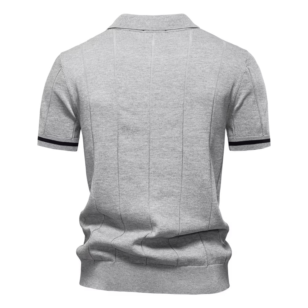 Men's Stylish Quarter-Zip Polo | Casual