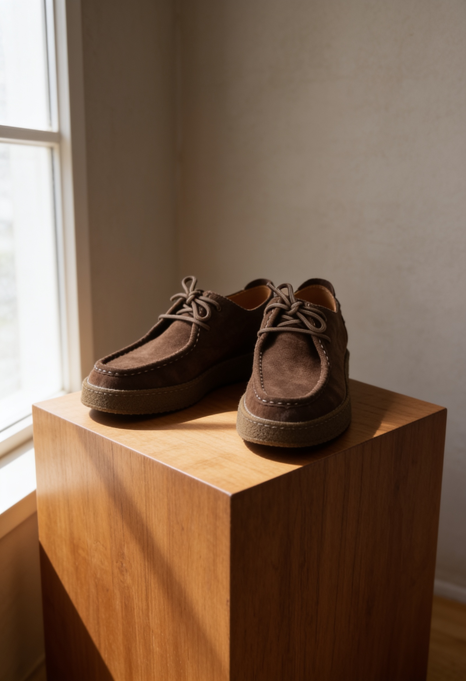 Men's Casual Suede Moccasin Shoes | Crepe Sole
