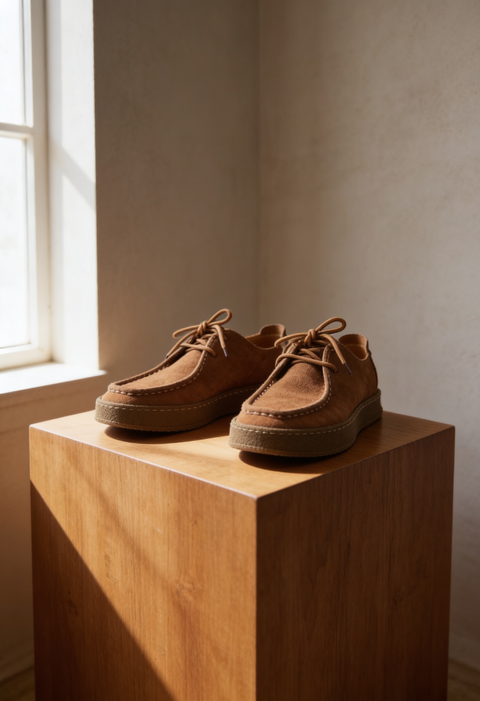 Men's Casual Suede Moccasin Shoes | Crepe Sole