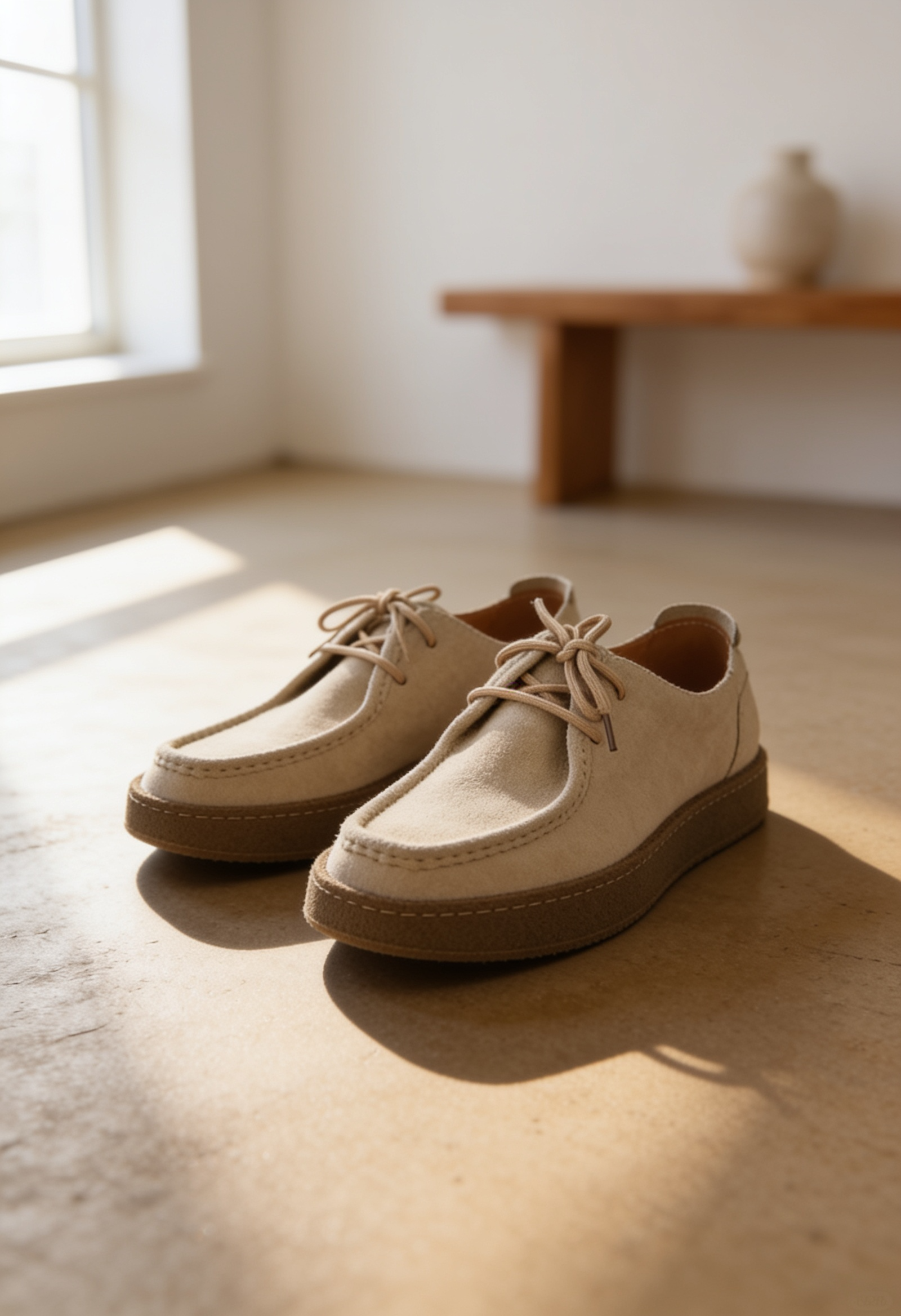 Men's Casual Suede Moccasin Shoes | Crepe Sole