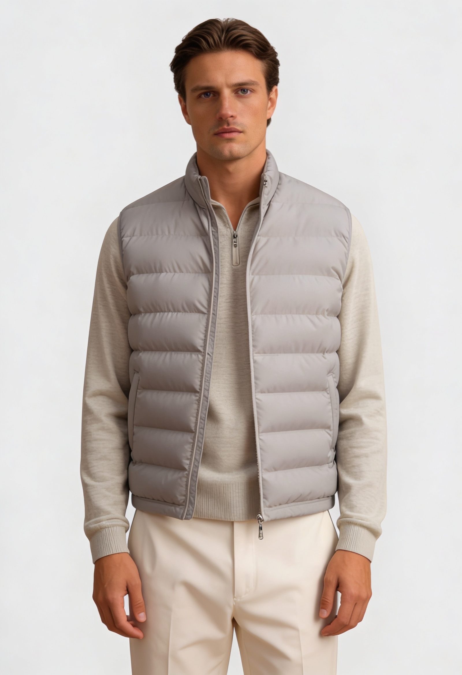 Men's Casual Gilet Bodywarmer Zip-Up Layering Sleeveless Outdoor Everyday Warm Versatile Comfort Modern