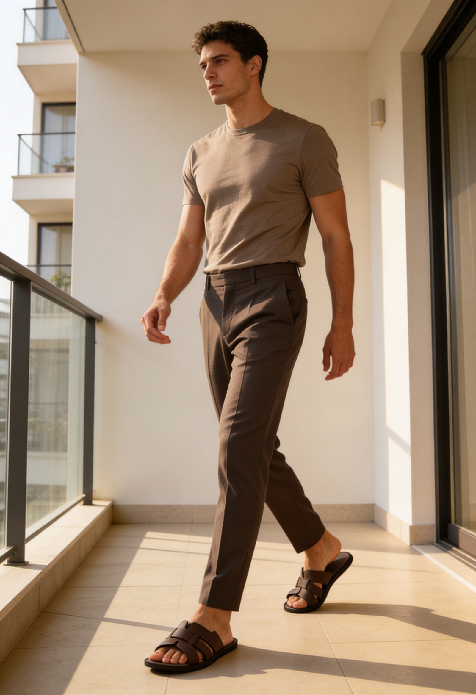 Men's Casual Slide Sandals | Open-Toe