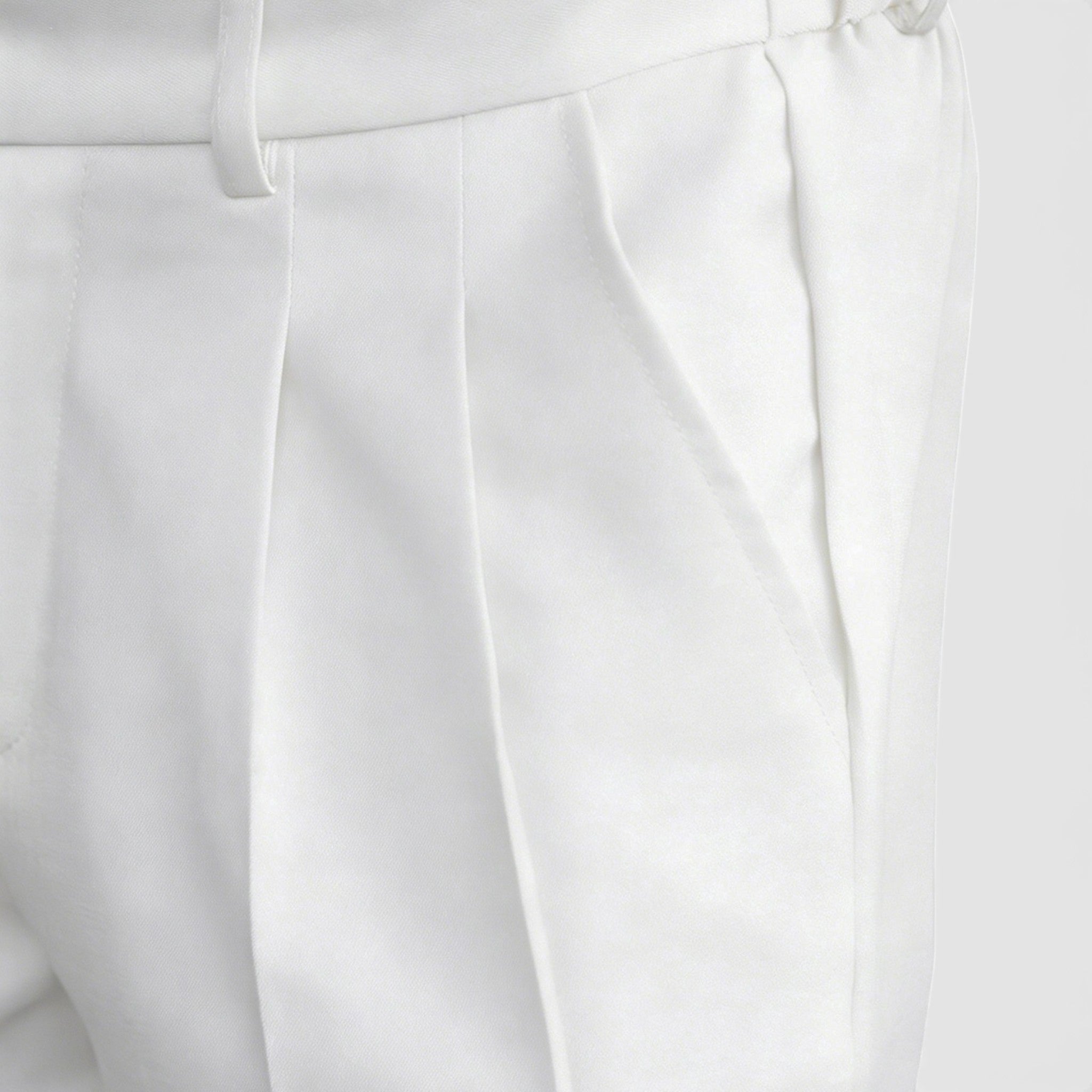 Men’s Double Pleated Casual Trousers Regular Fit