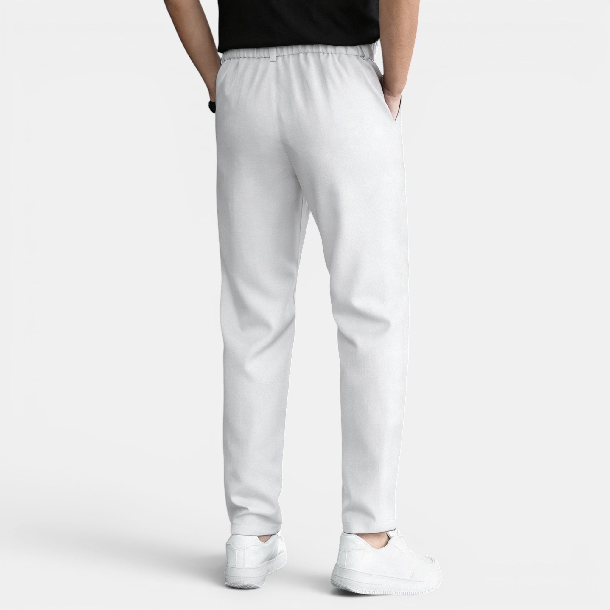 Men’s Double Pleated Casual Trousers Regular Fit