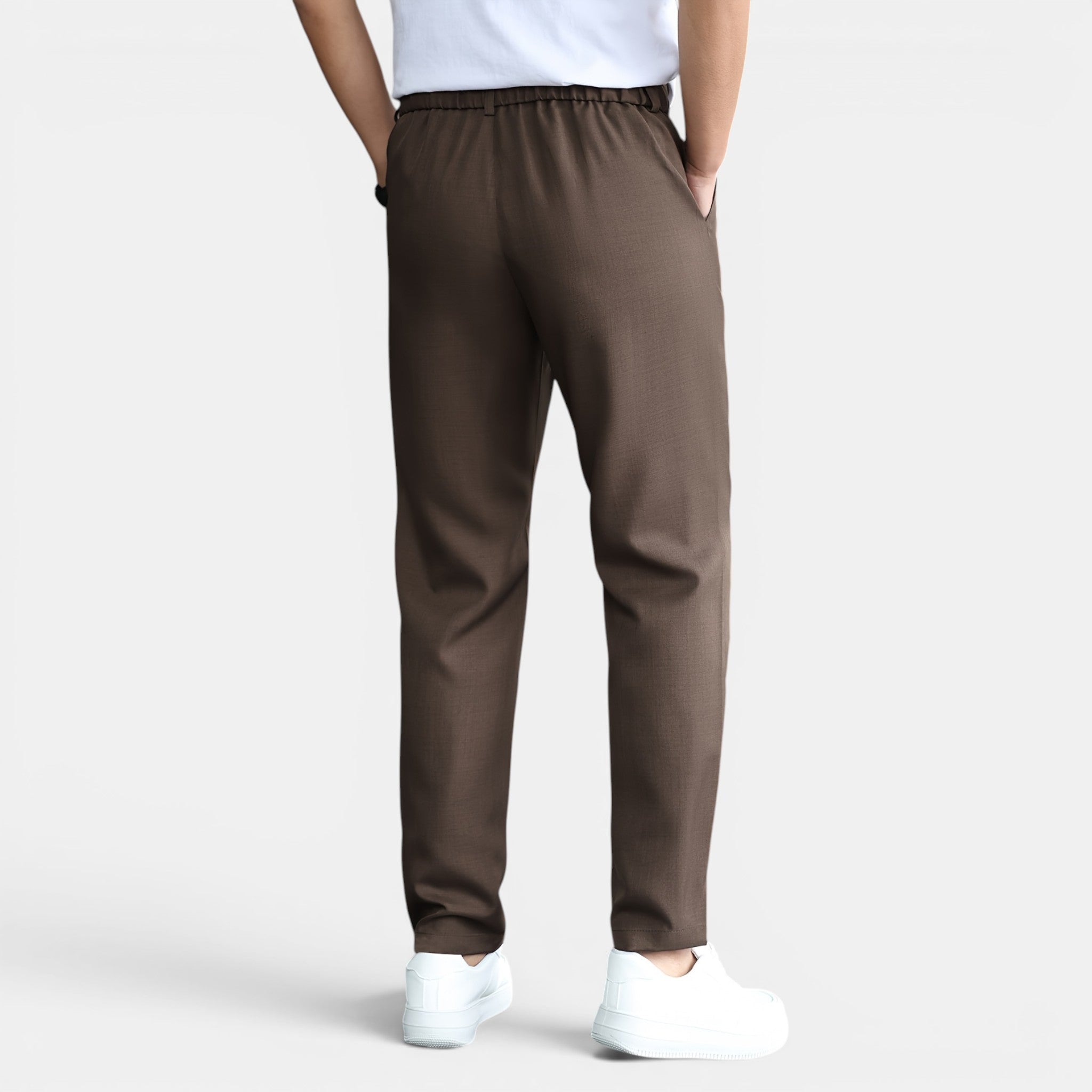 Men’s Double Pleated Casual Trousers Regular Fit