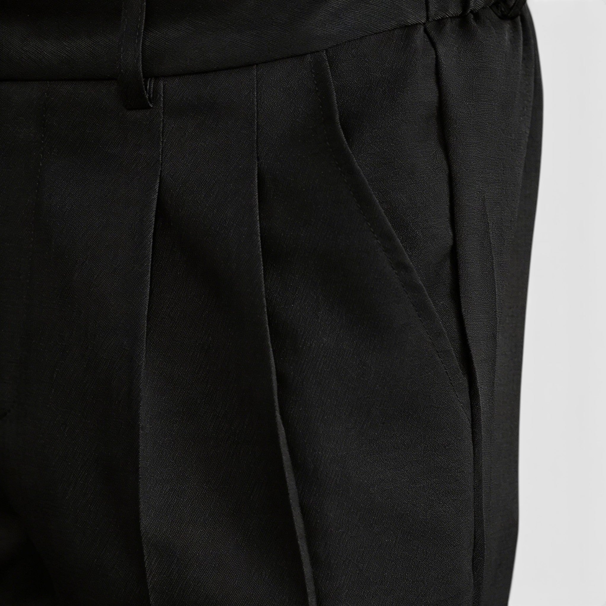 Men’s Double Pleated Casual Trousers Regular Fit