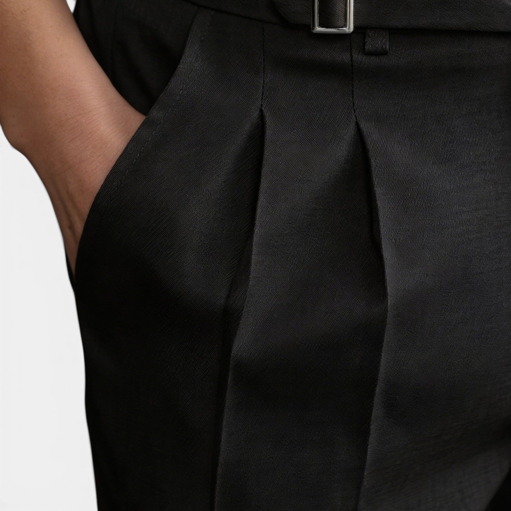 Men’s Double Pleated Casual Trousers Regular Fit