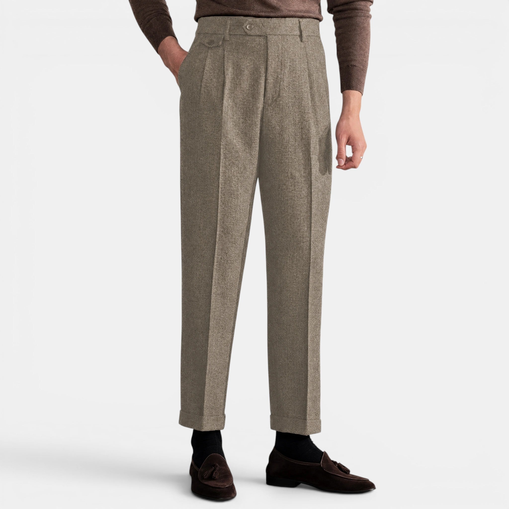 Men’s Trousers Slim Fit Vintage Pants