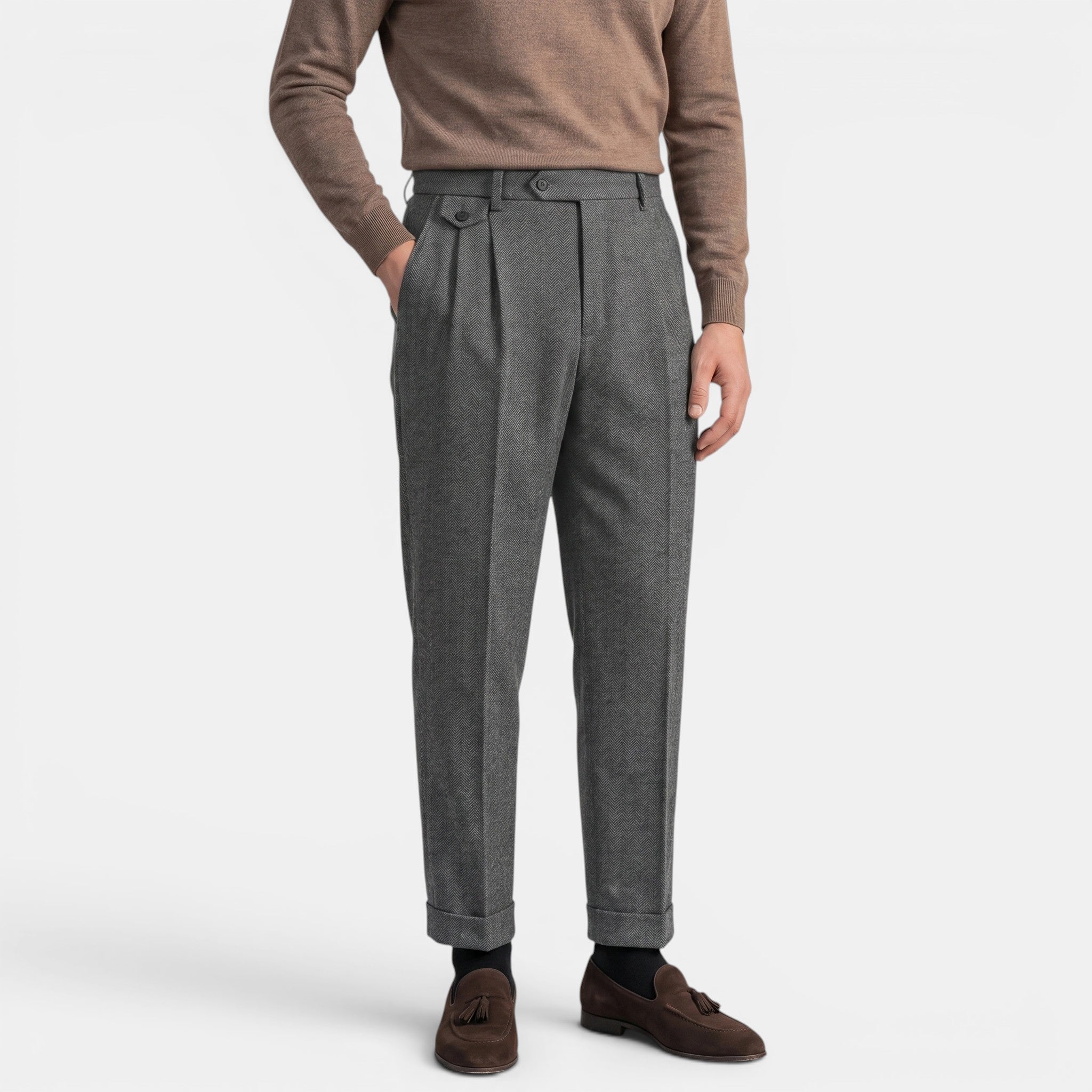 Men’s Trousers Slim Fit Vintage Pants