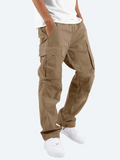 Men's Relaxed Fit Cargo Pants Versatile Utility Pockets Casual Everyday Wear