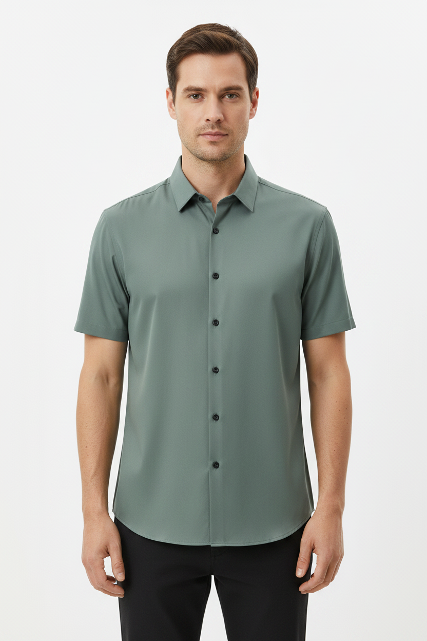 Men's Casual Fit Silk Shirt | Relaxed