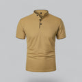 Men's Casual Collarless Polo Shirt | Stylish
