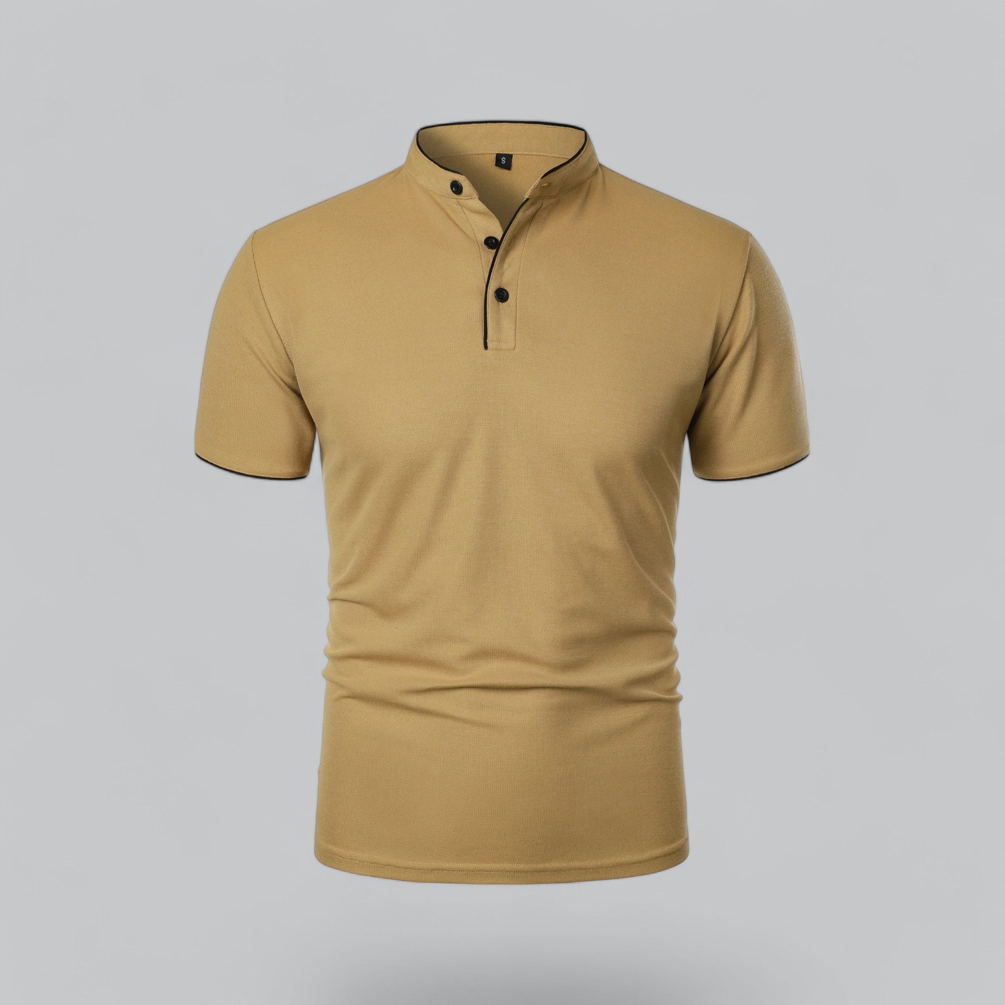 Men's Casual Collarless Polo Shirt | Stylish
