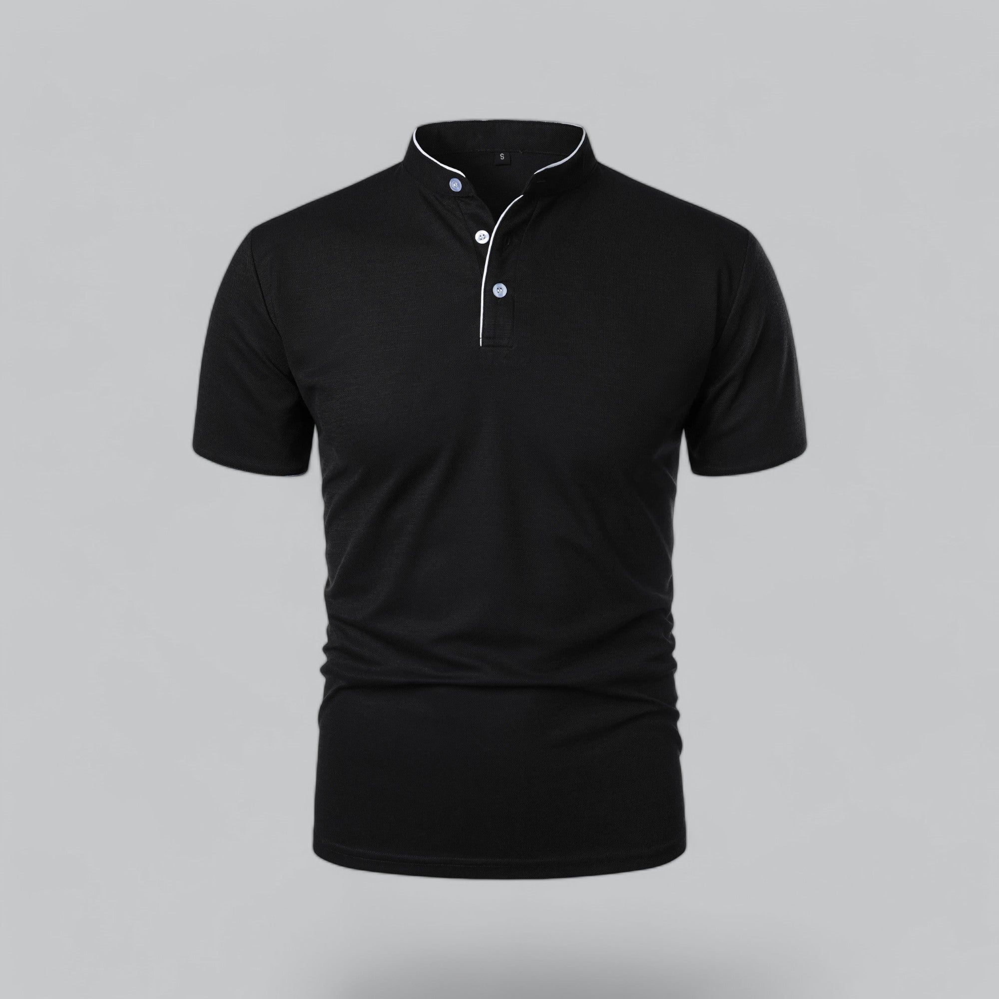 Men's Casual Collarless Polo Shirt | Stylish