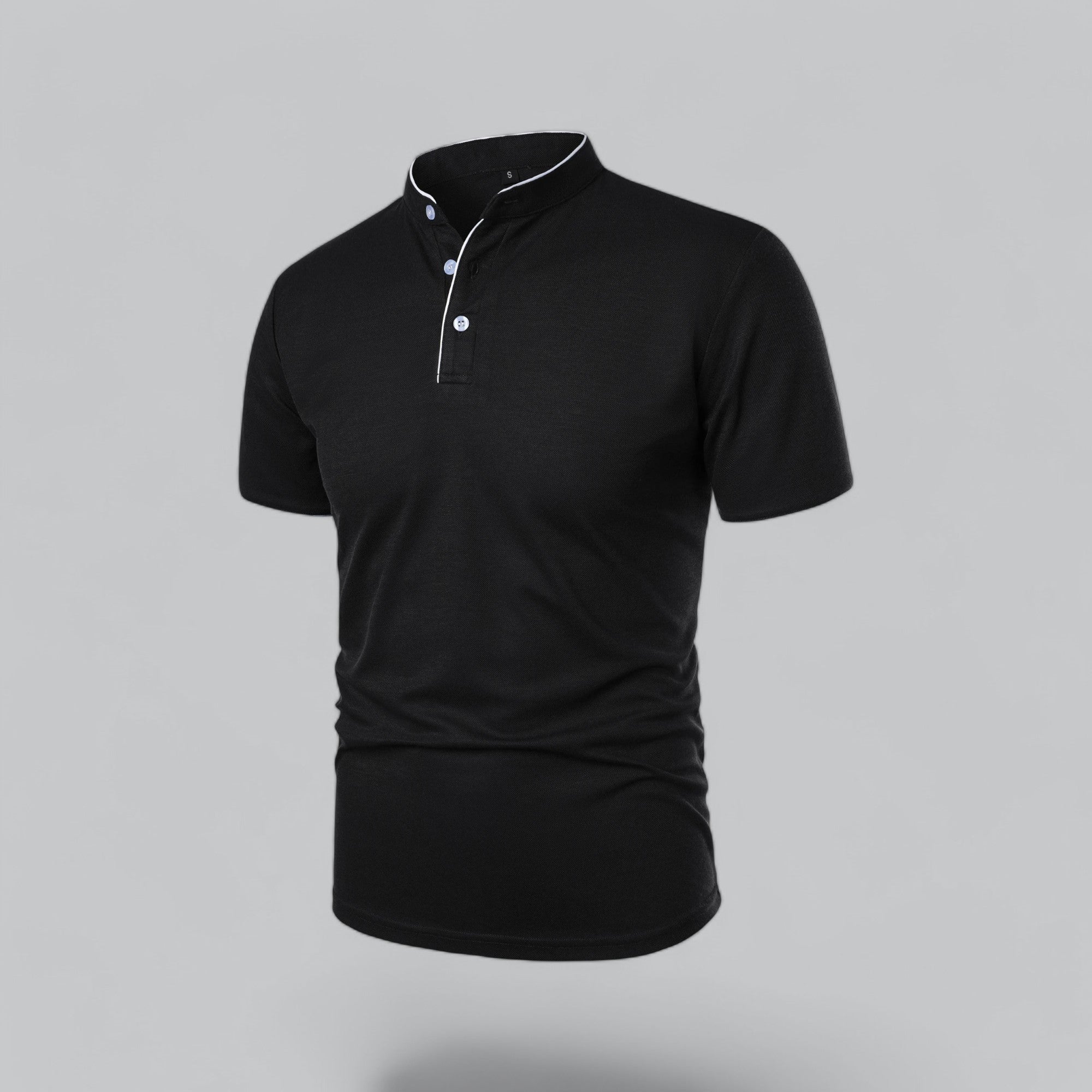 Men's Casual Collarless Polo Shirt | Stylish