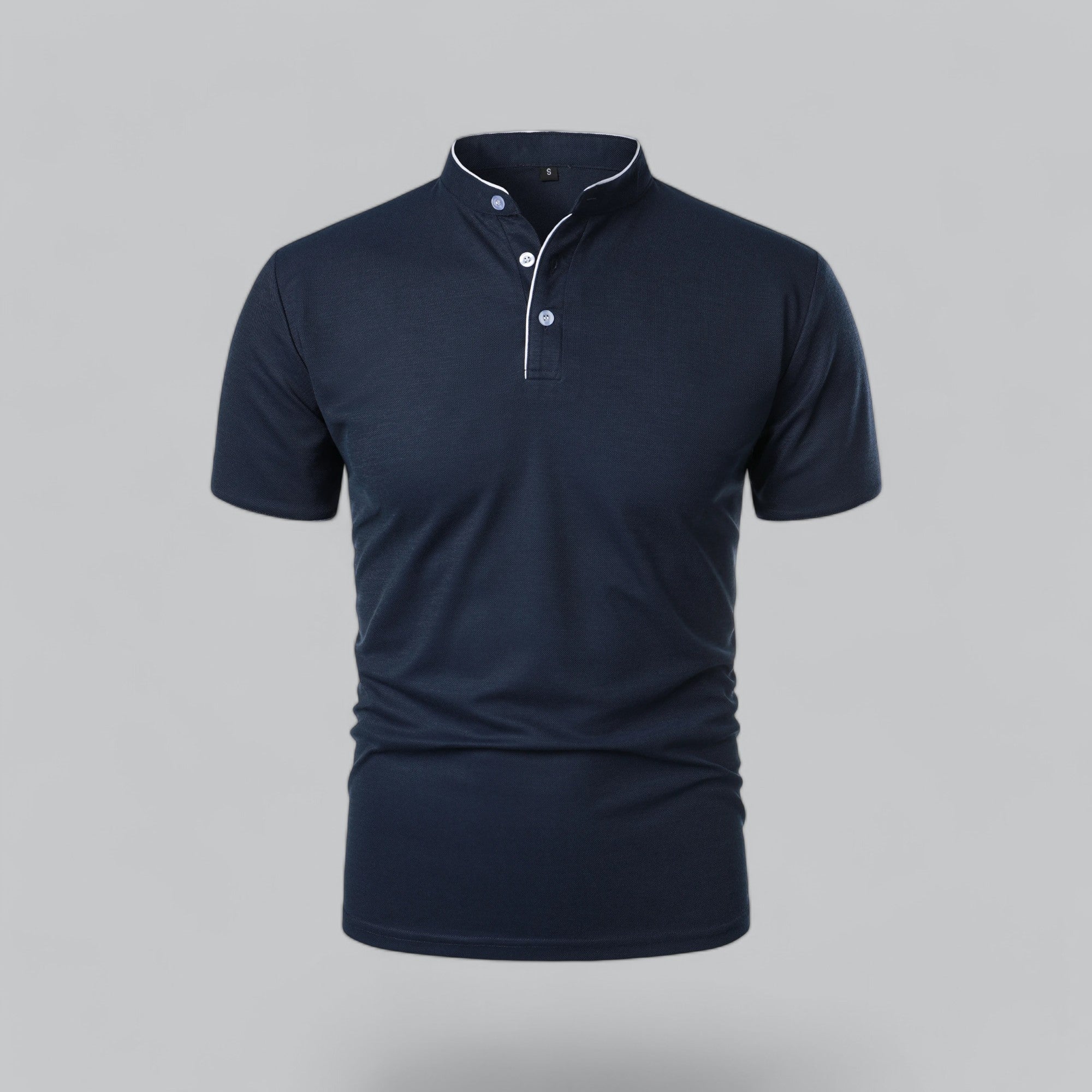 Men's Casual Collarless Polo Shirt | Stylish