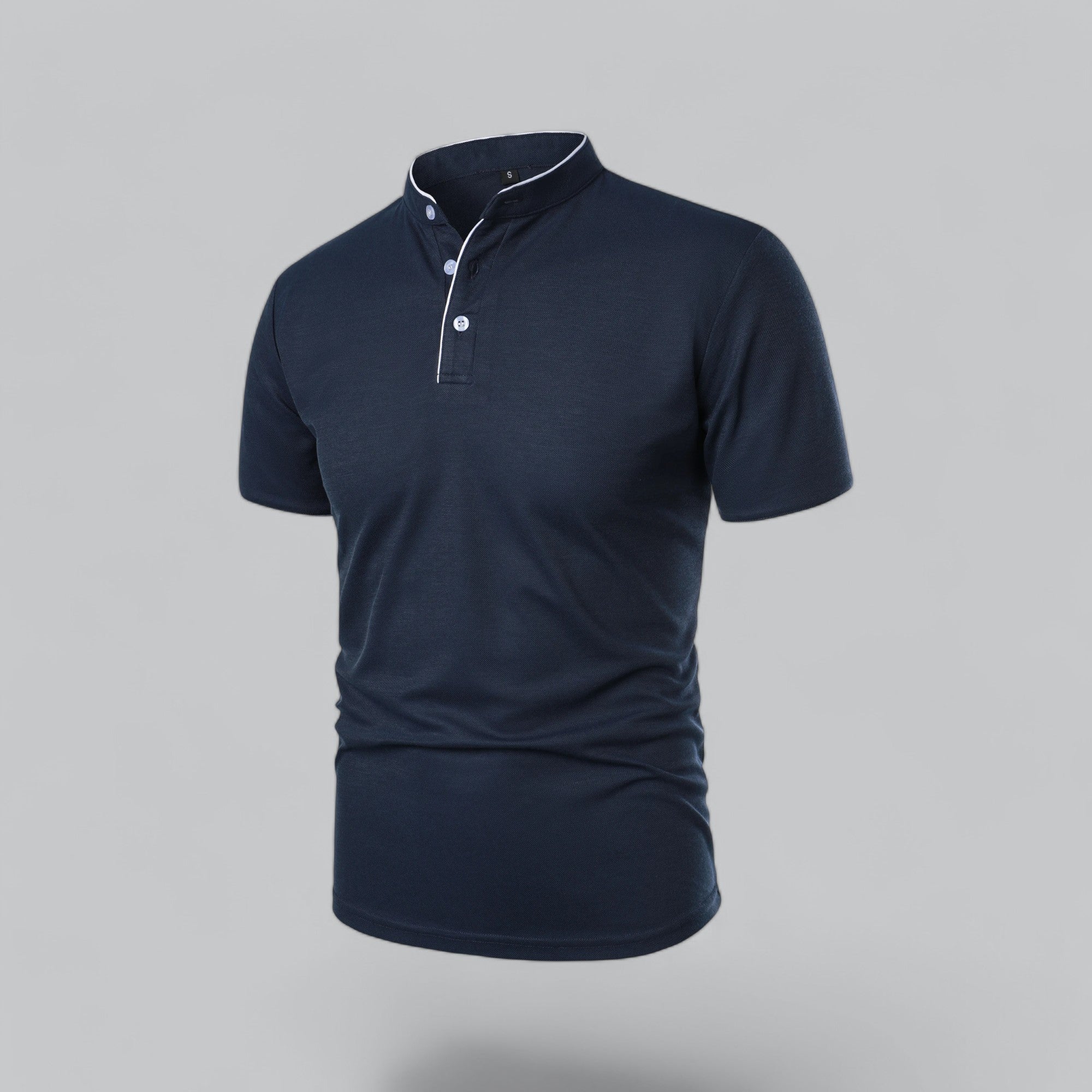 Men's Casual Collarless Polo Shirt | Stylish