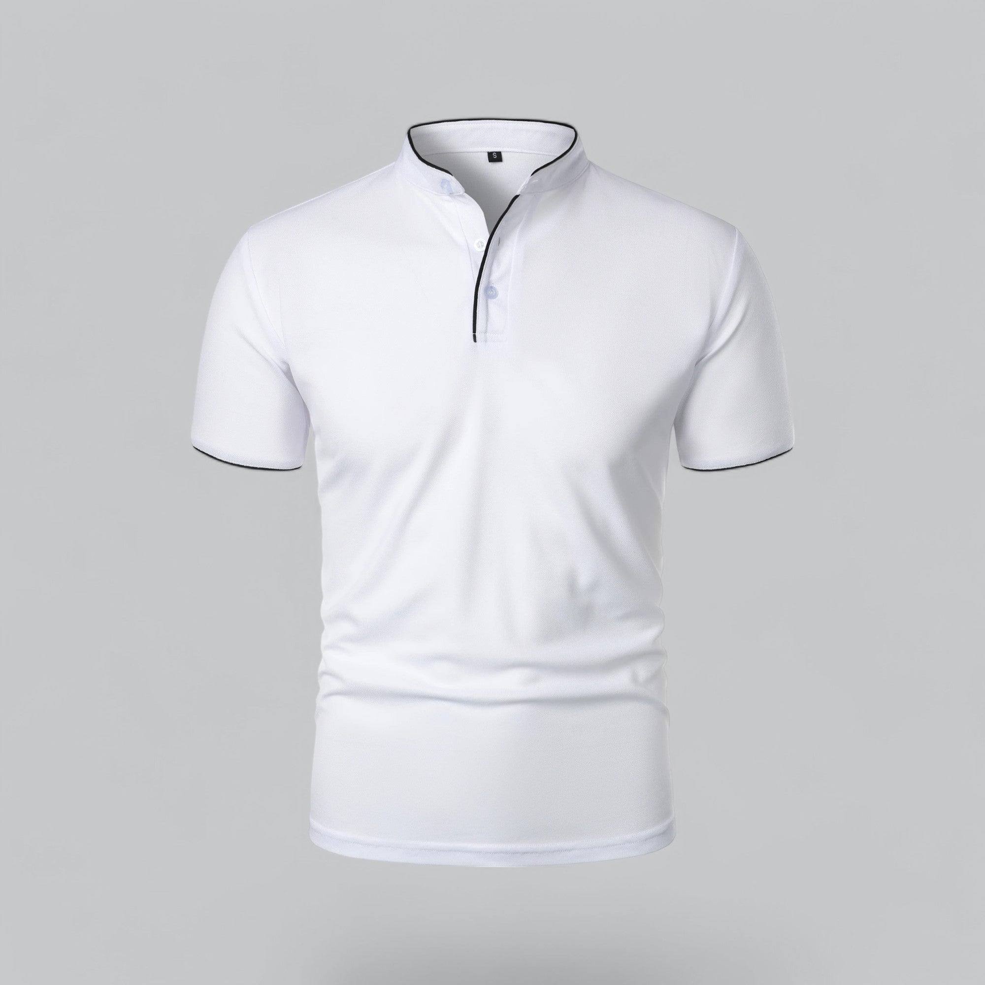 Men's Casual Collarless Polo Shirt | Stylish