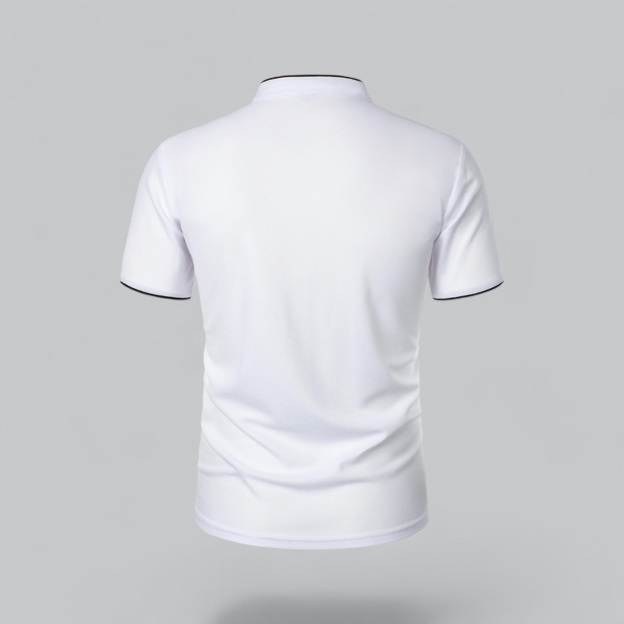 Men's Casual Collarless Polo Shirt | Stylish