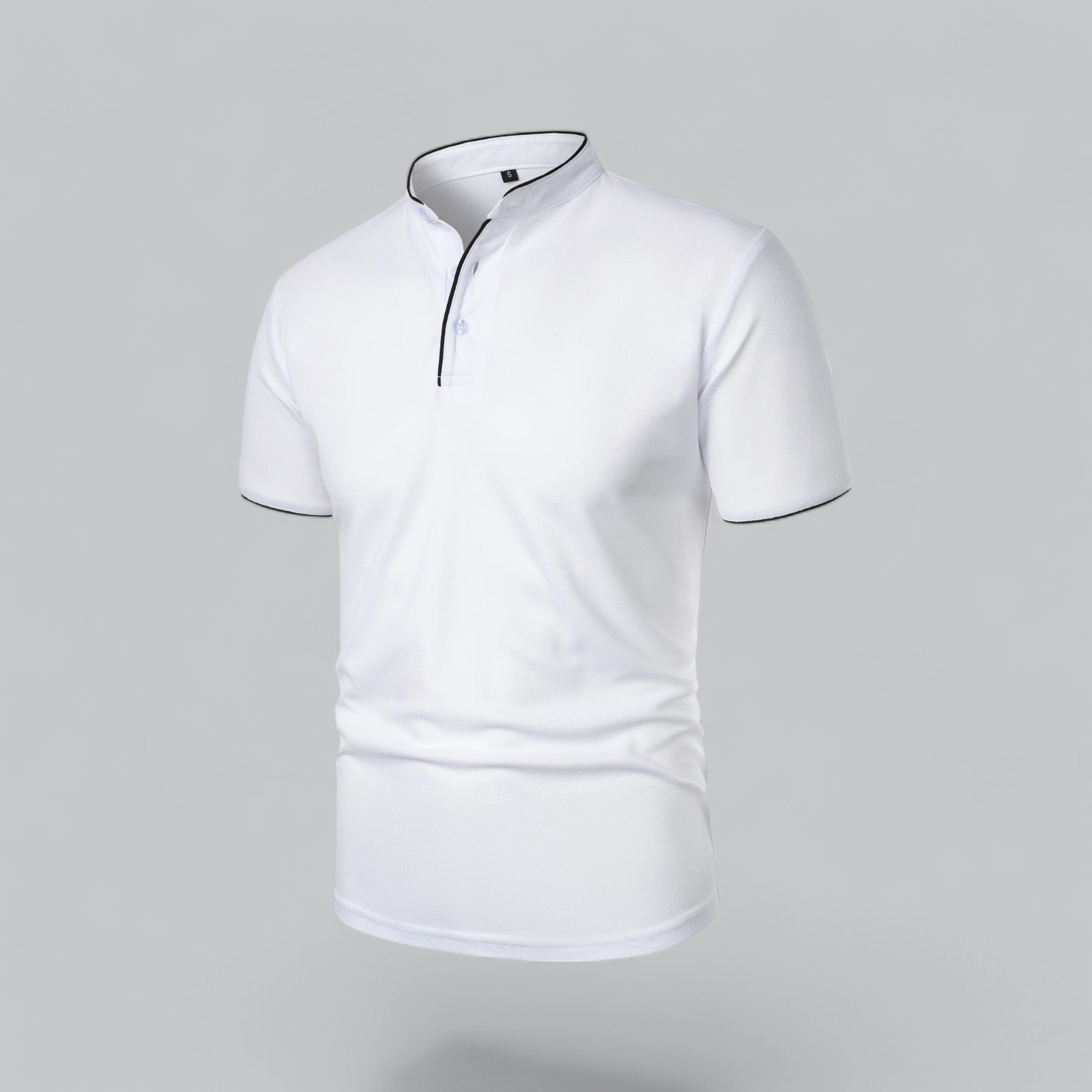 Men's Casual Collarless Polo Shirt | Stylish
