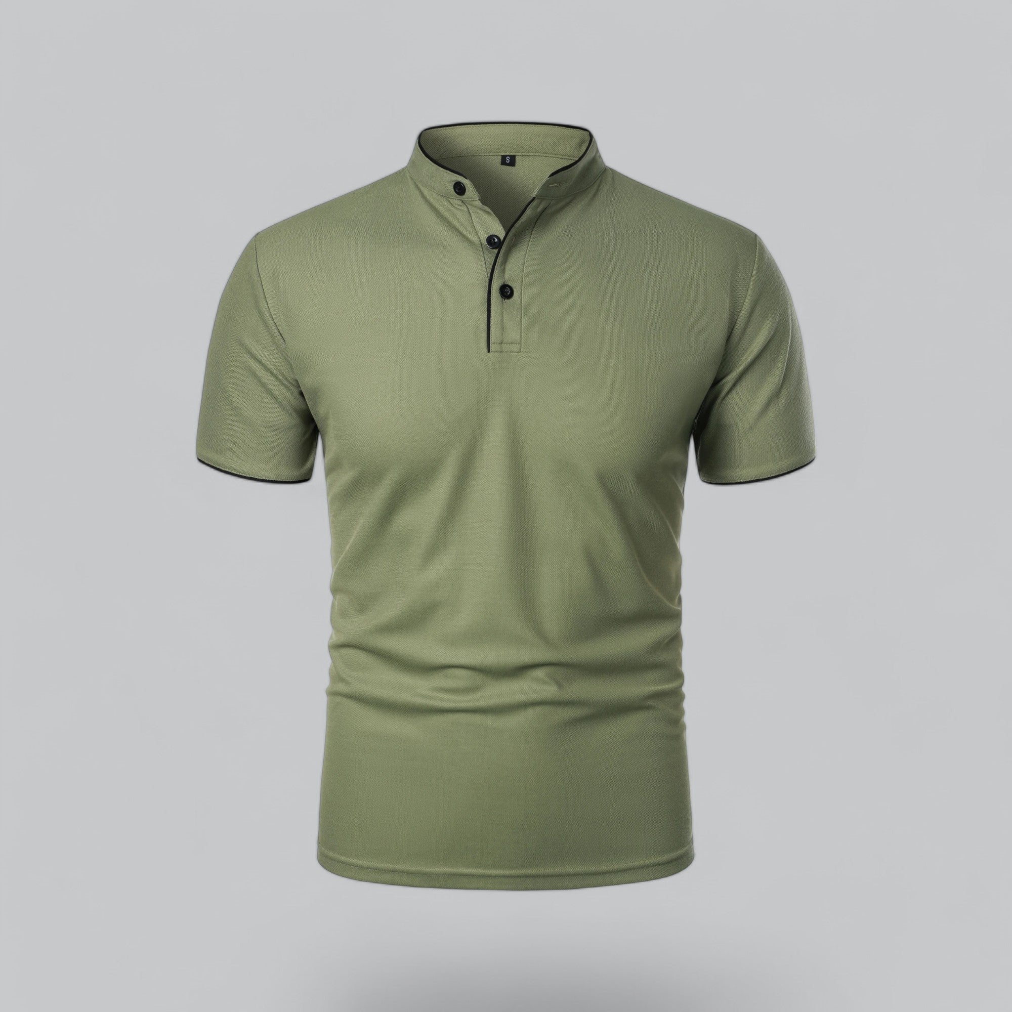 Men's Casual Collarless Polo Shirt | Stylish