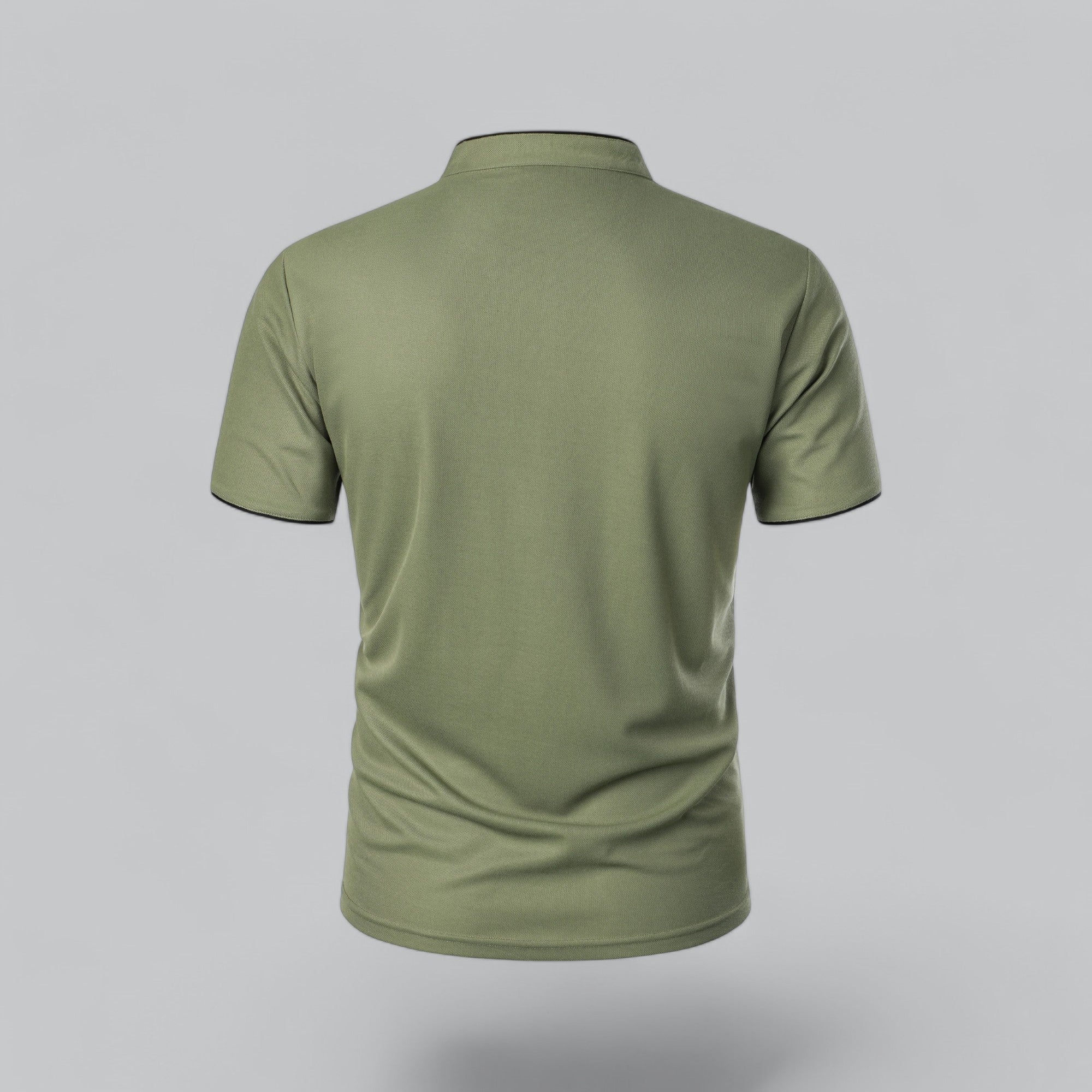 Men's Casual Collarless Polo Shirt | Stylish