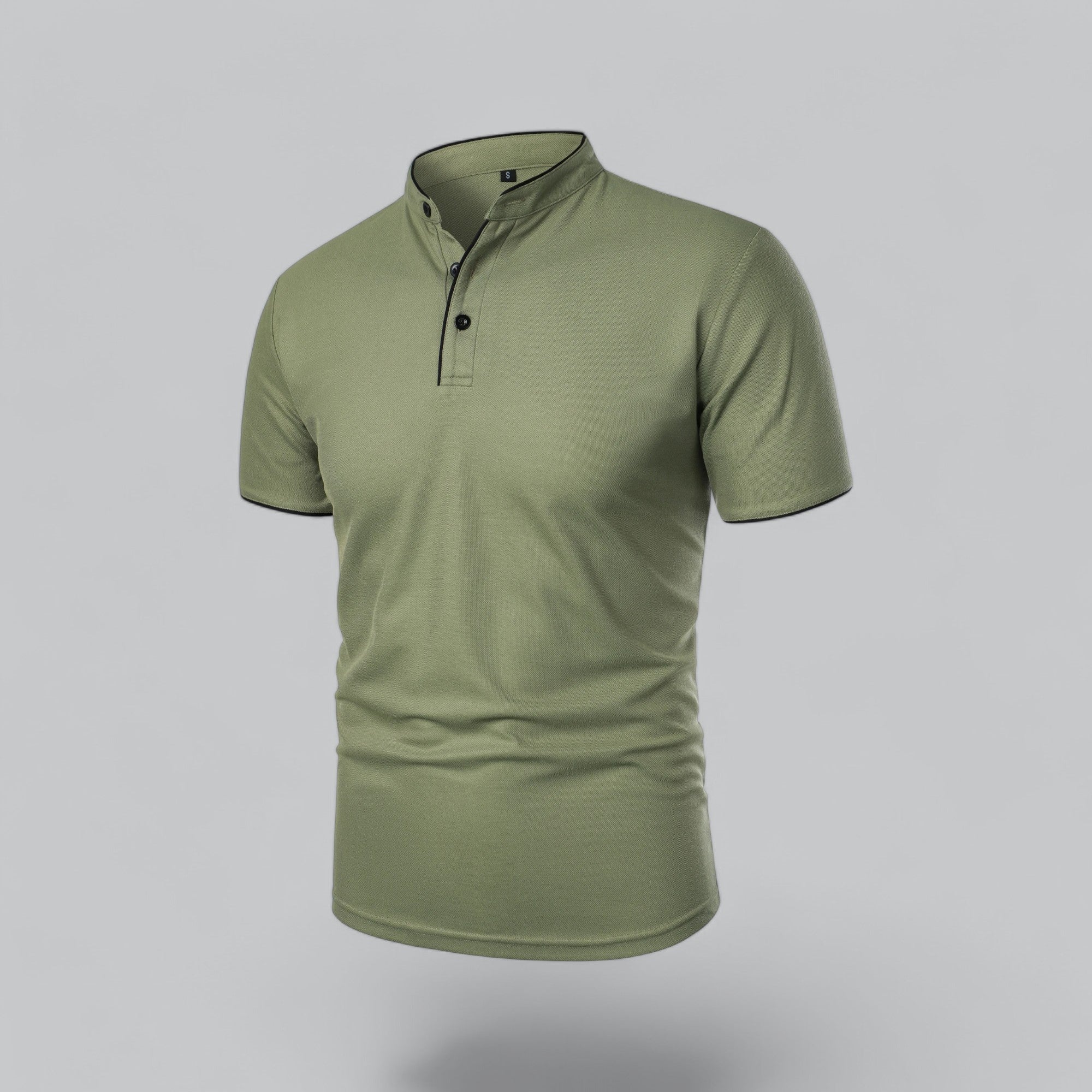 Men's Casual Collarless Polo Shirt | Stylish