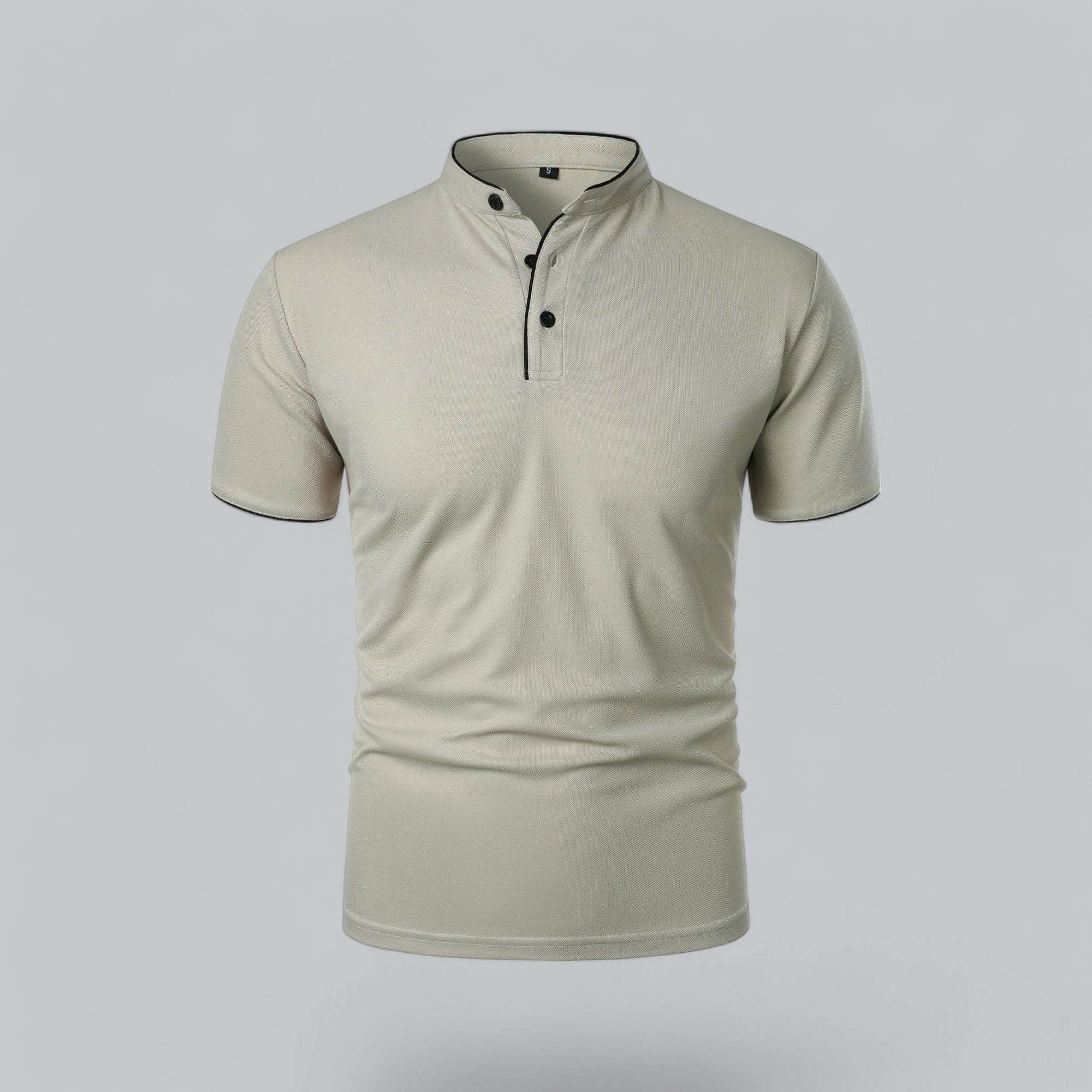 Men's Casual Collarless Polo Shirt | Stylish