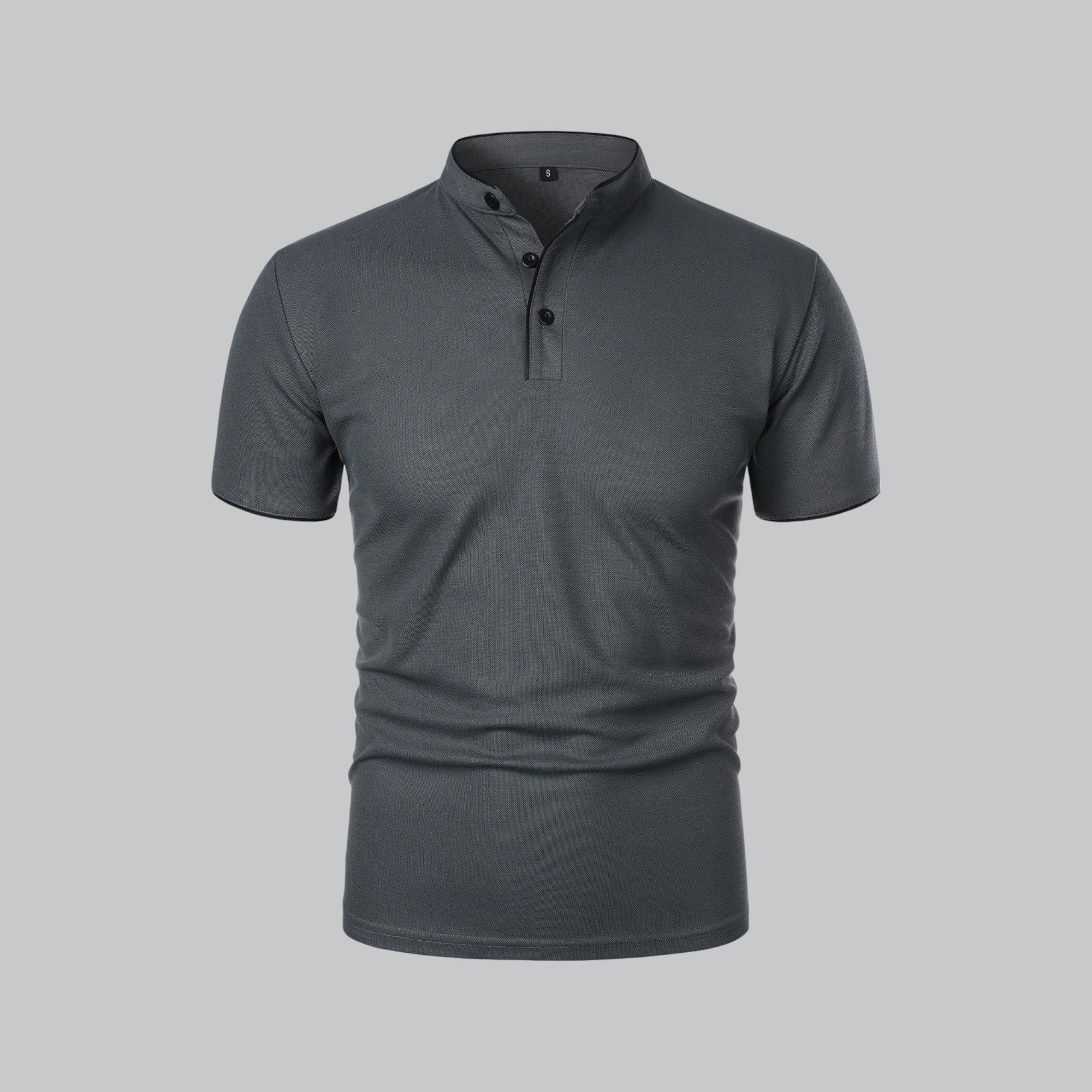 Men's Casual Collarless Polo Shirt | Stylish