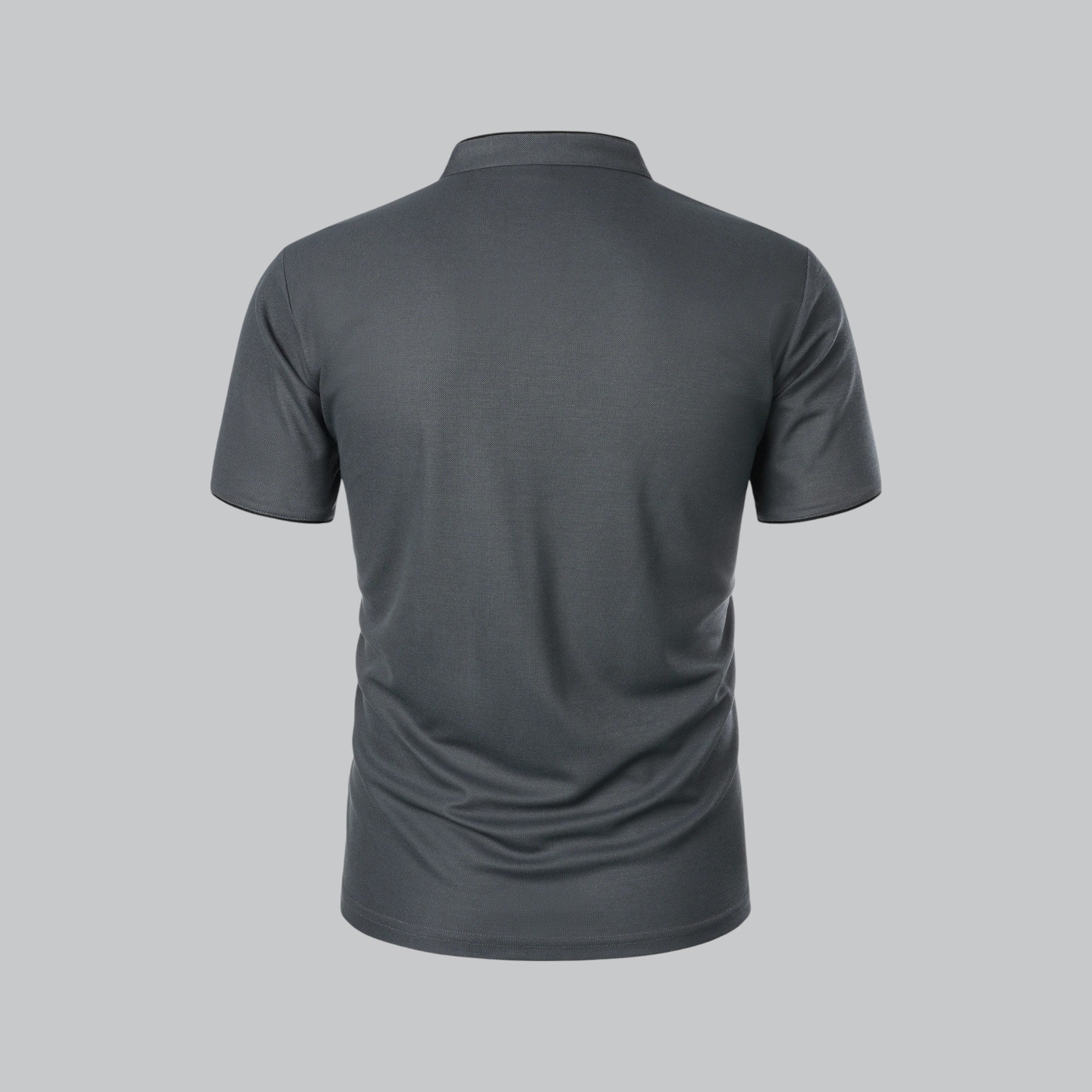 Men's Casual Collarless Polo Shirt | Stylish