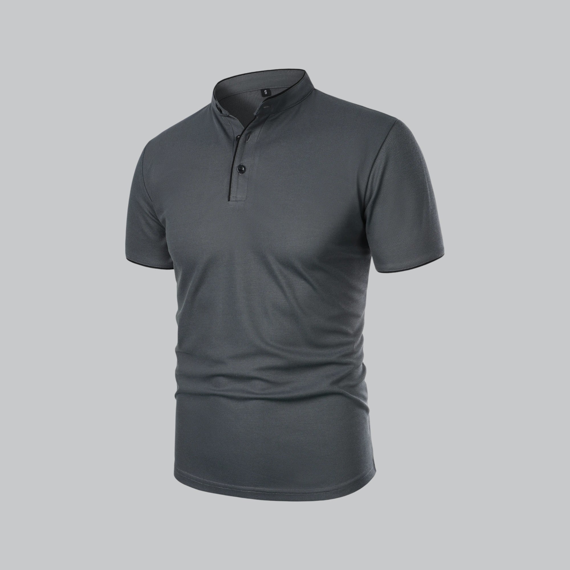 Men's Casual Collarless Polo Shirt | Stylish