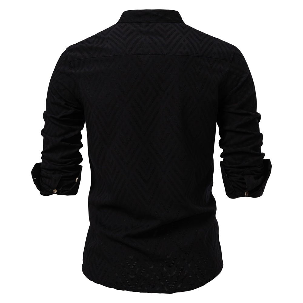 Men's Trendy Stand-Up Collar Shirt | Stylish