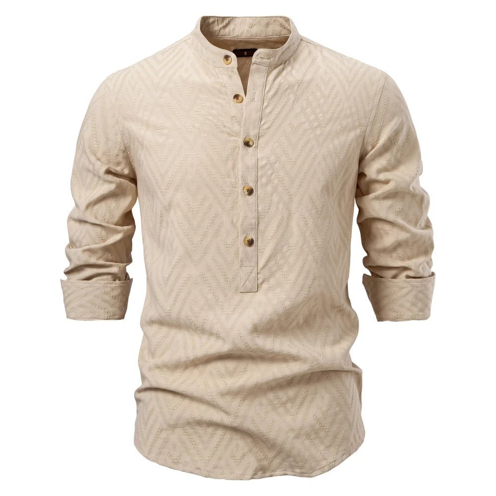Men's Trendy Stand-Up Collar Shirt | Stylish