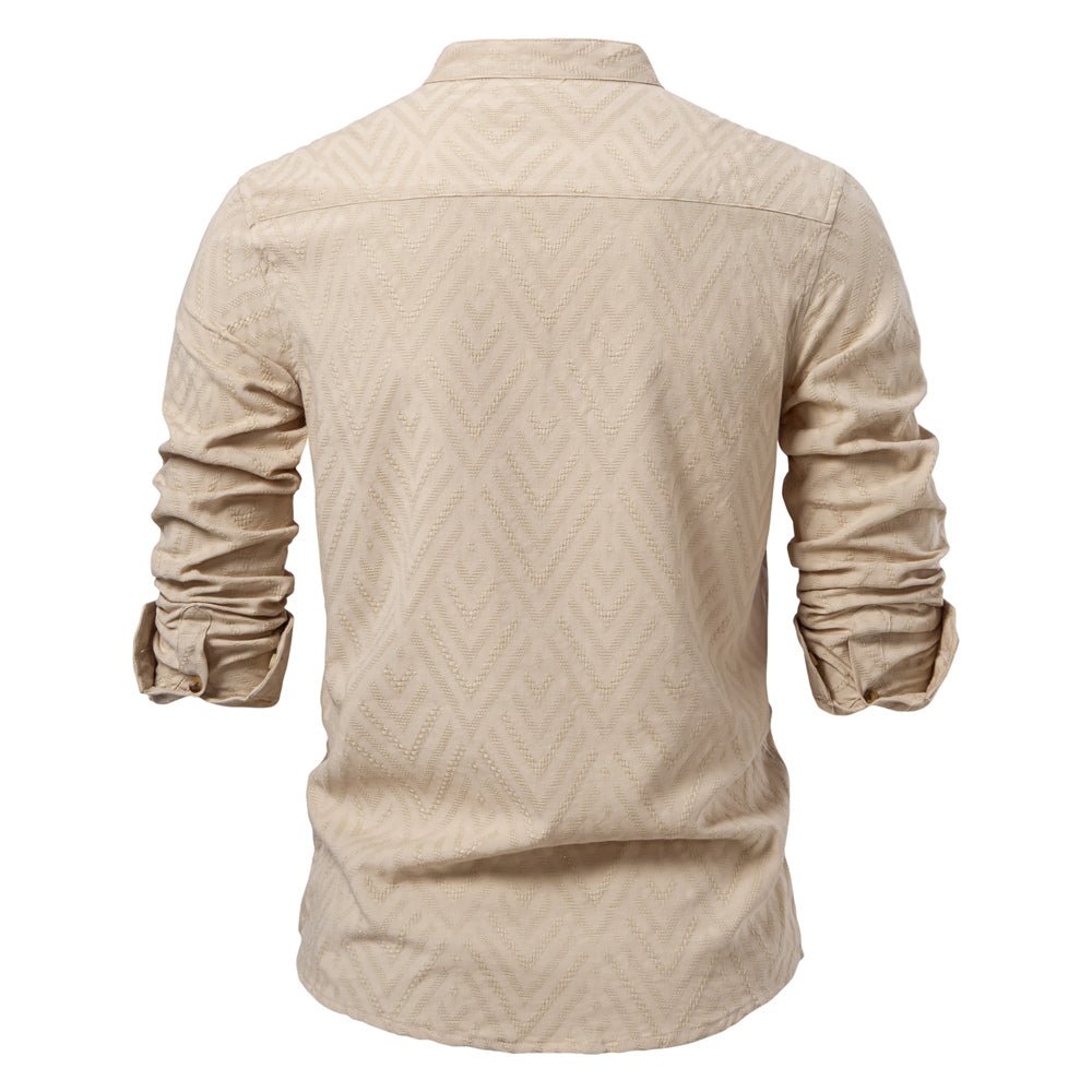 Men's Trendy Stand-Up Collar Shirt | Stylish