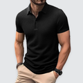 Men's Textured Polo Shirt Classic Short-Sleeve Collared Ribbed Casual Smart-Casual Everyday Golf Sport Regular Calloway