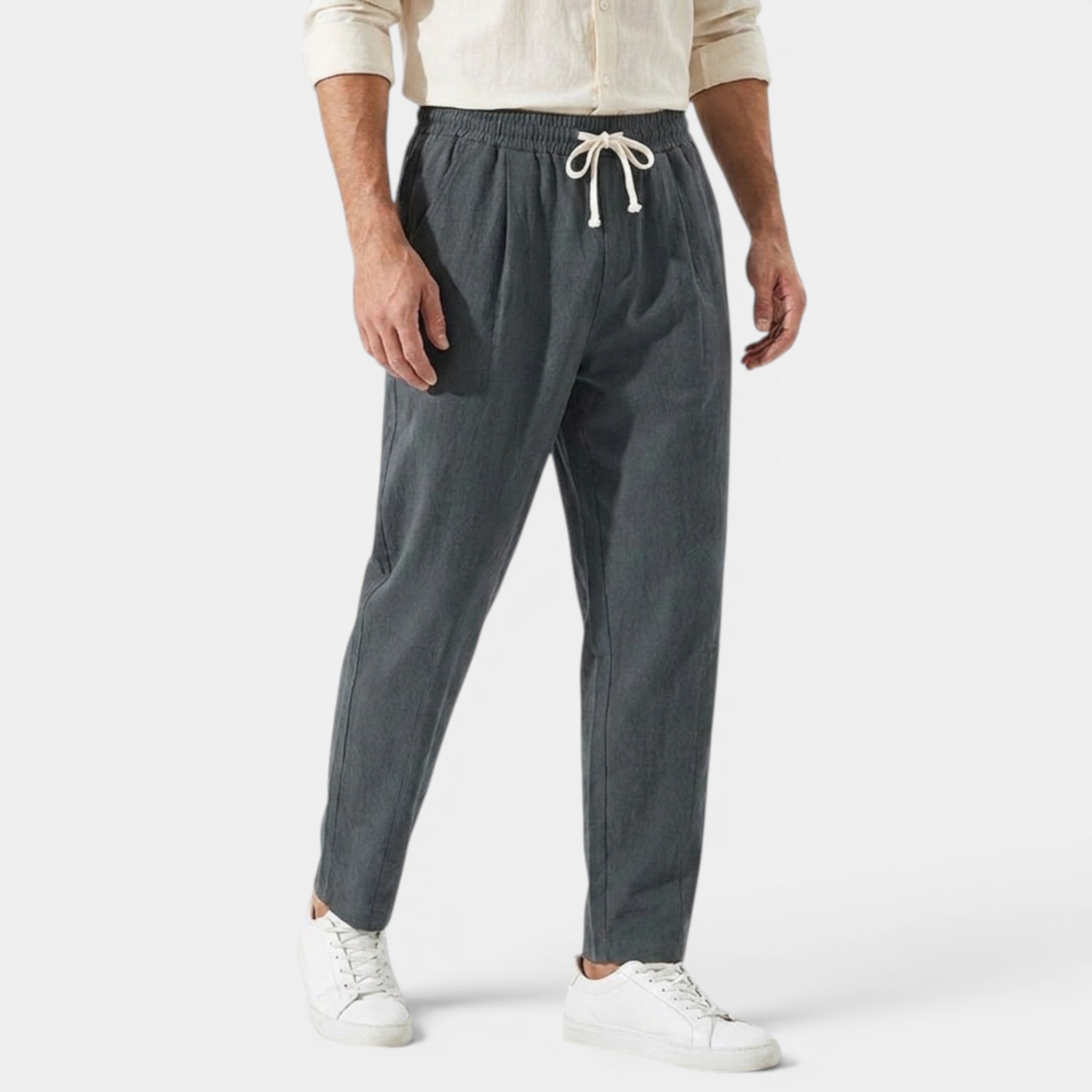 Men’s Casual Pants Cotton Linen Comfort