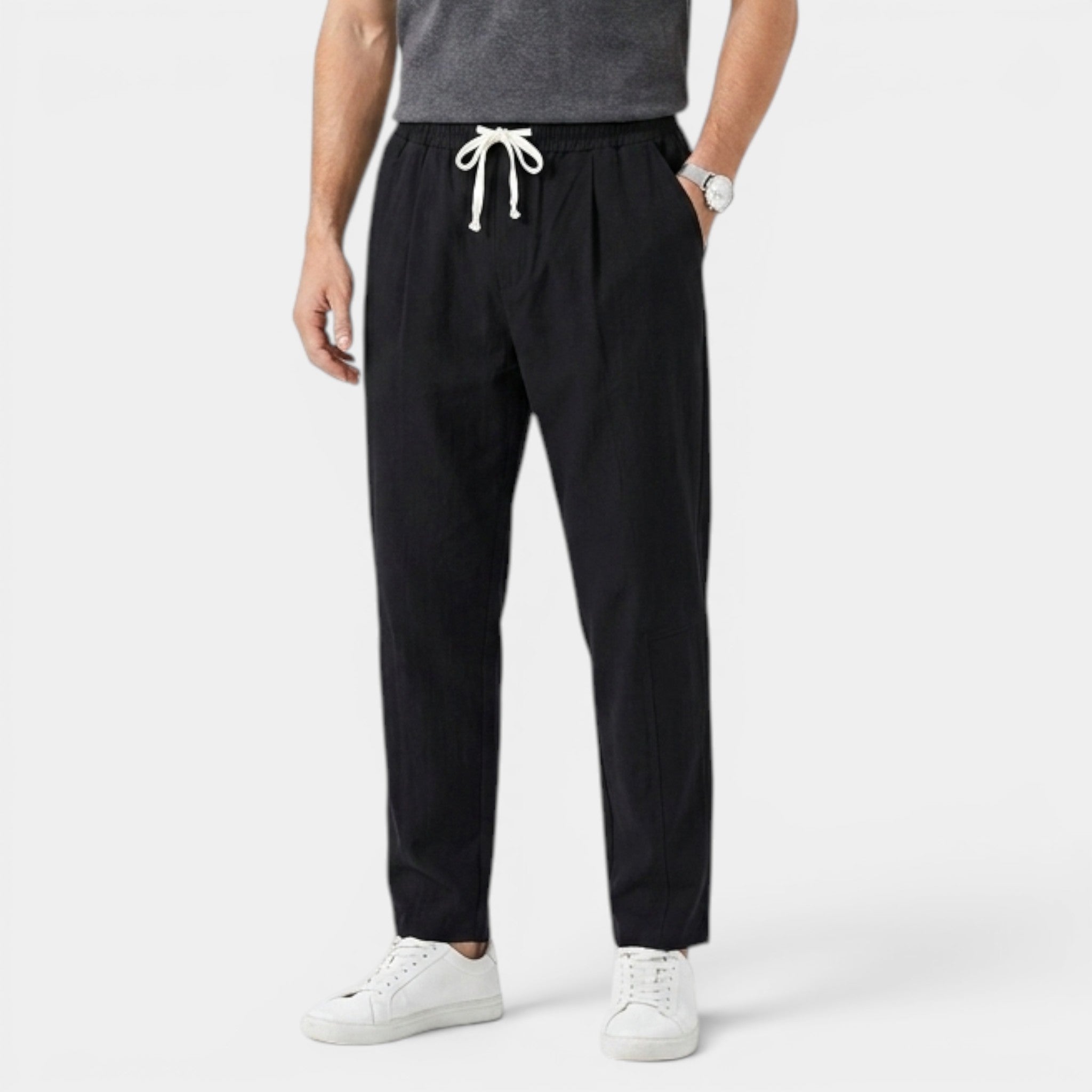 Men’s Casual Pants Cotton Linen Comfort