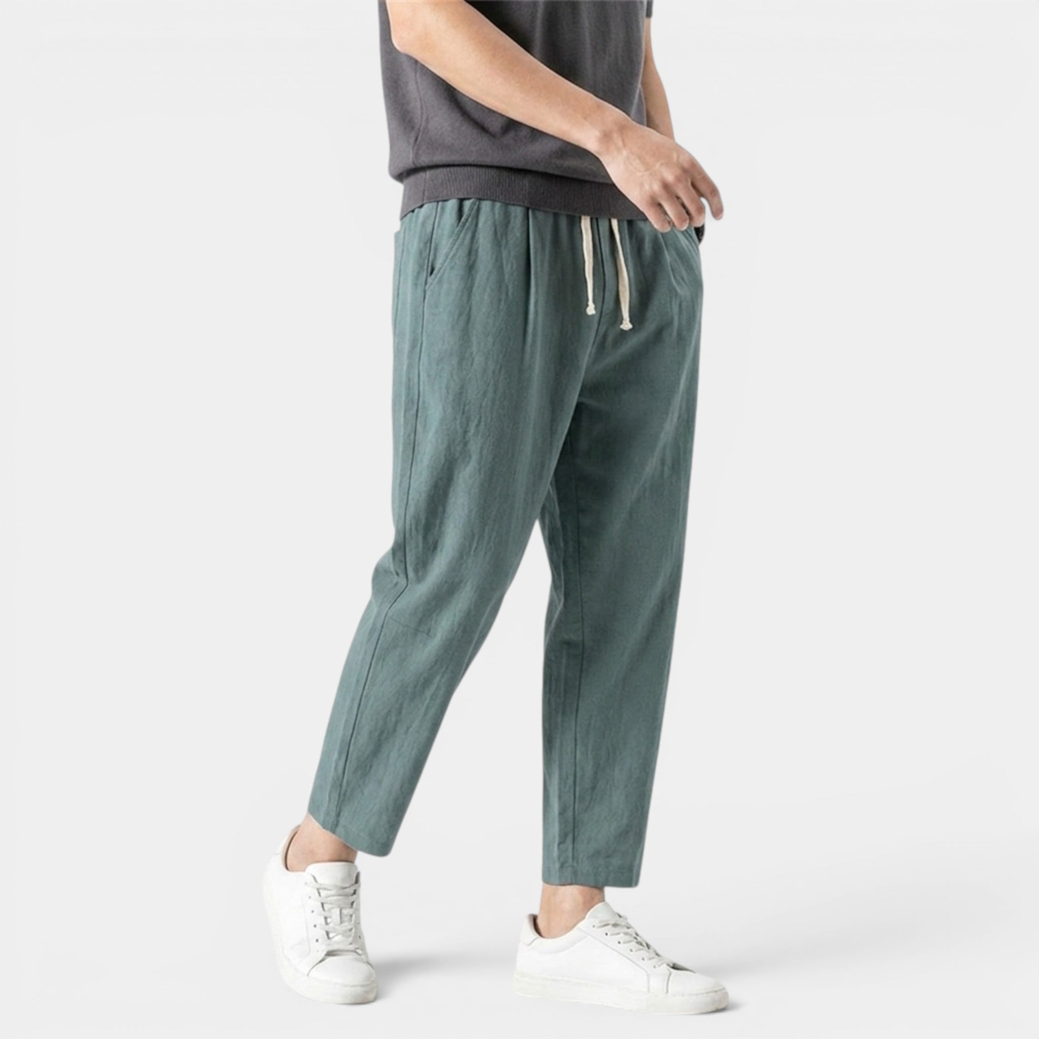 Men’s Casual Pants Cotton Linen Comfort