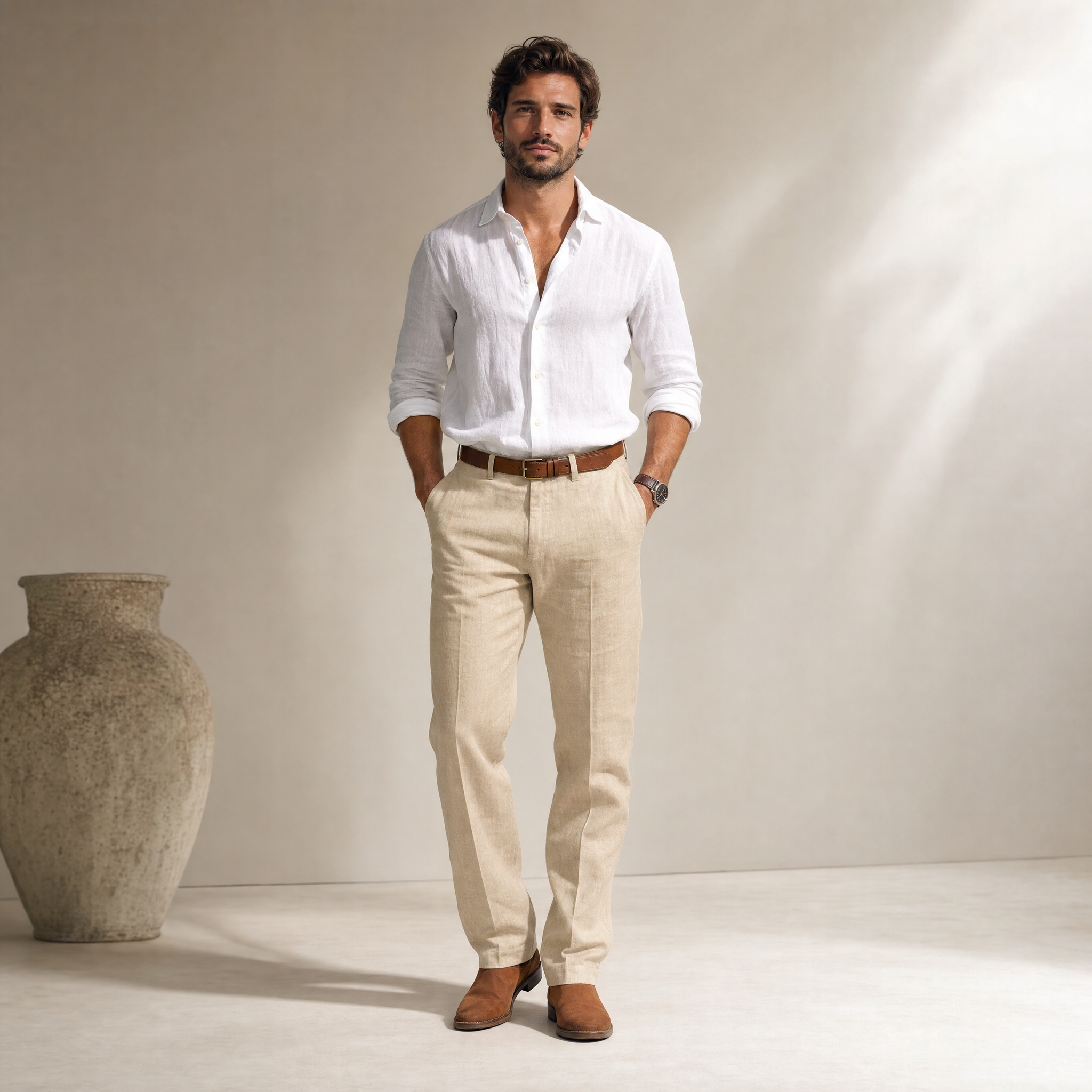 Men’s Stylish Slim Trousers | Smart-Casual