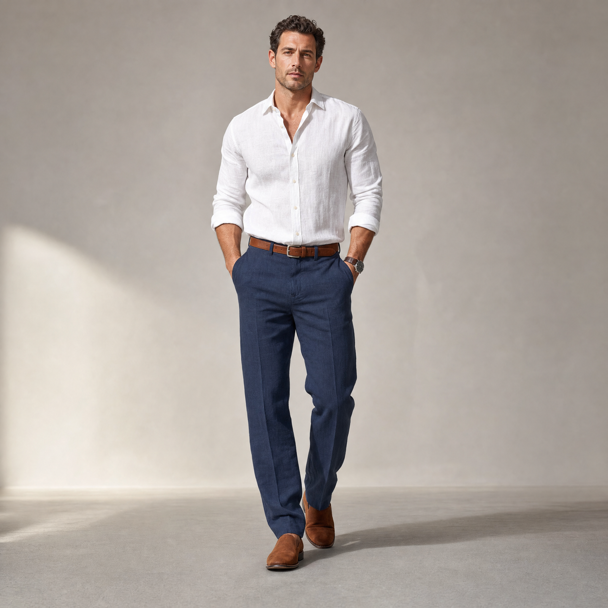 Men’s Stylish Slim Trousers | Smart-Casual