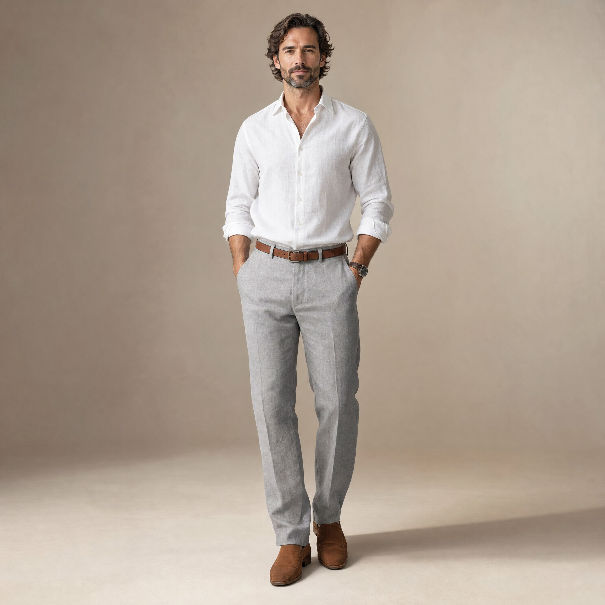 Men’s Stylish Slim Trousers | Smart-Casual