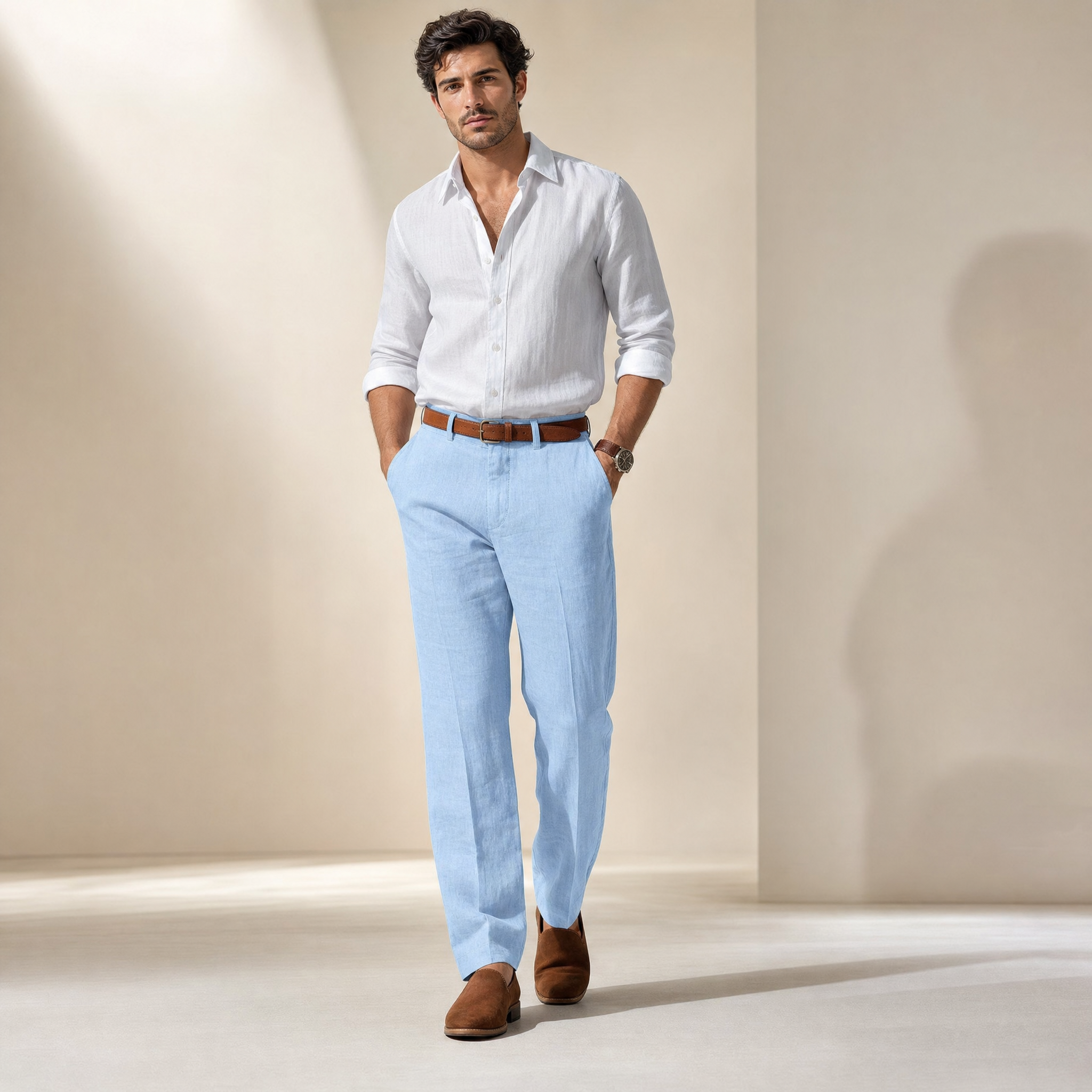 Men’s Stylish Slim Trousers | Smart-Casual