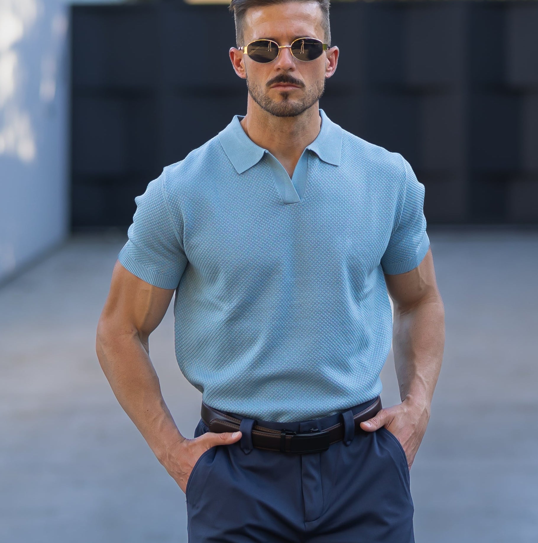 Men's Stylish Mesh Polo | Casual