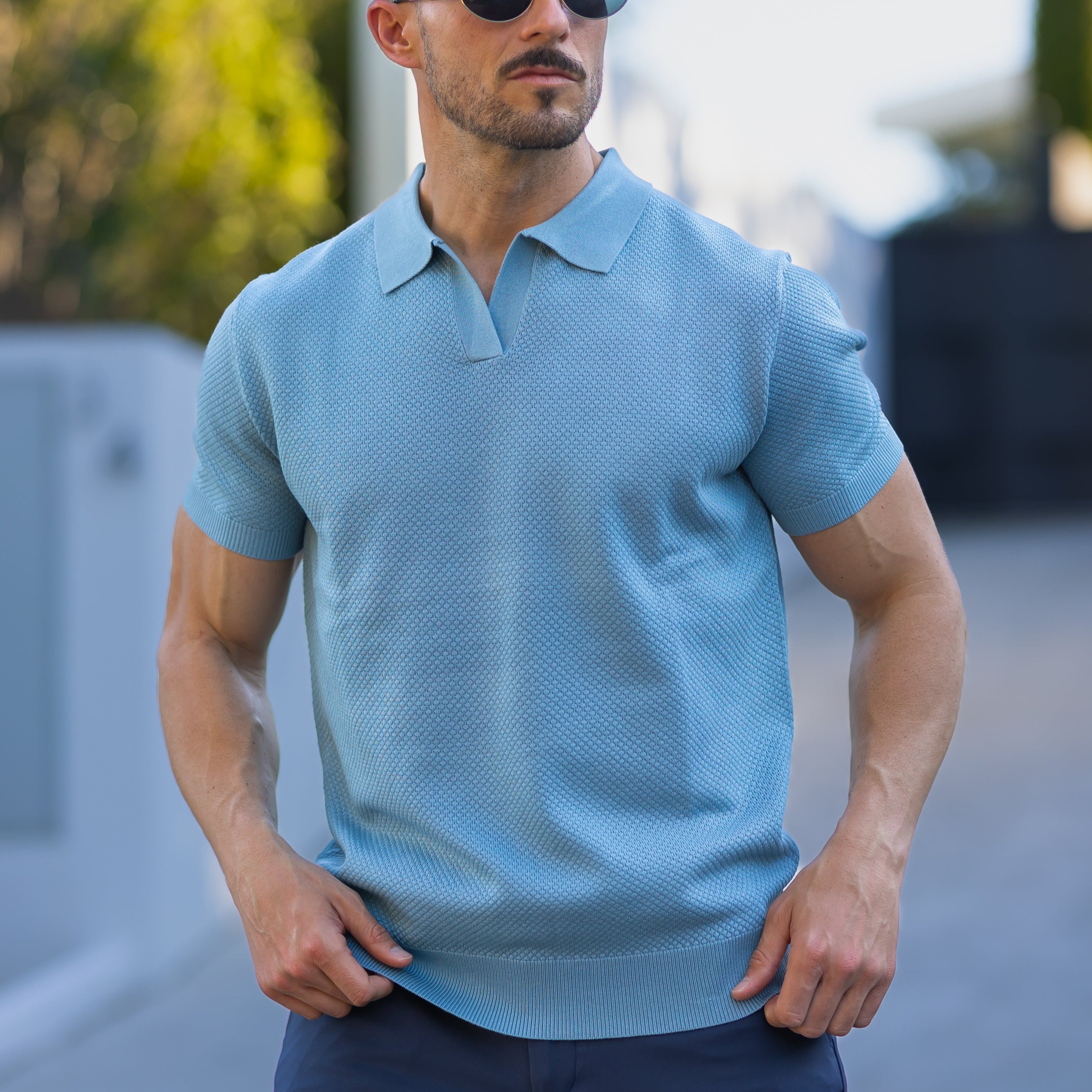 Men's Stylish Mesh Polo | Casual